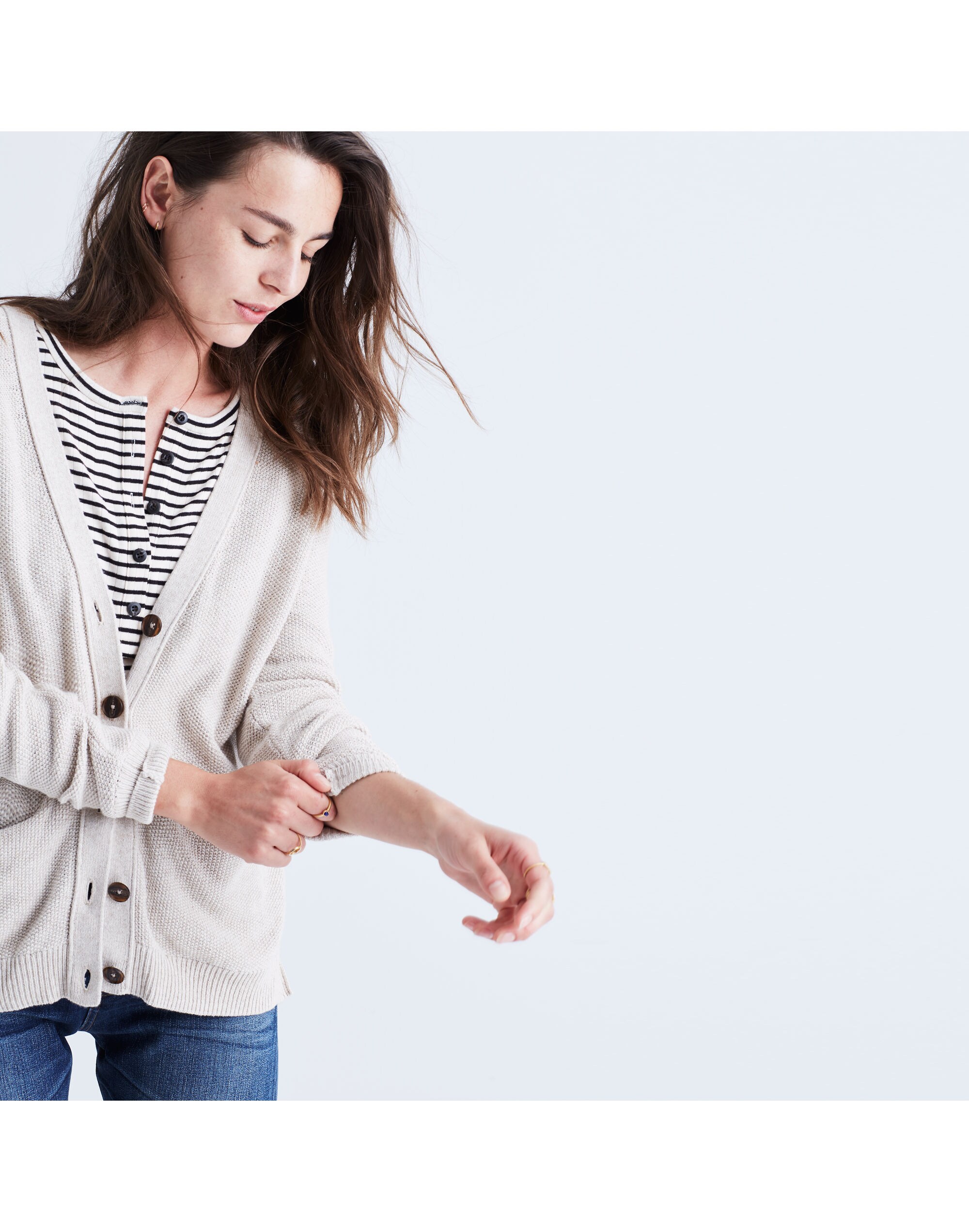 Seedstitch Cardigan Sweater