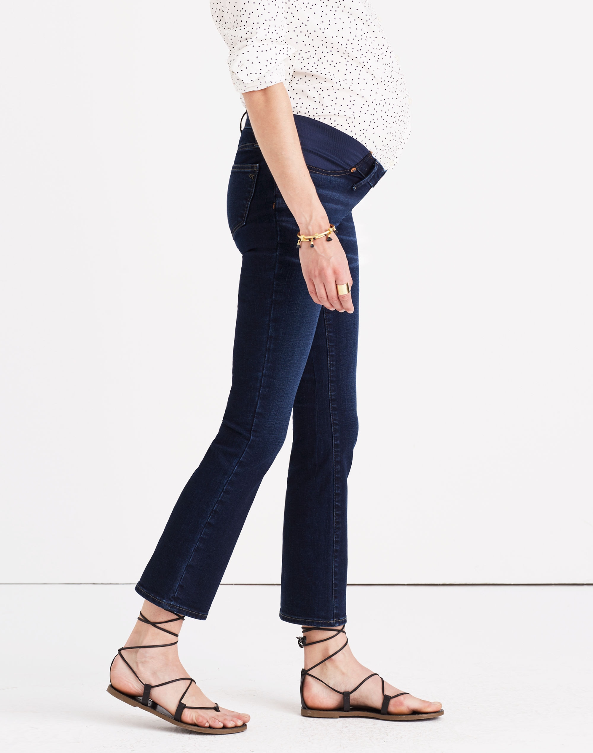 Maternity Cali Demi-Boot Jeans in Hayes Wash