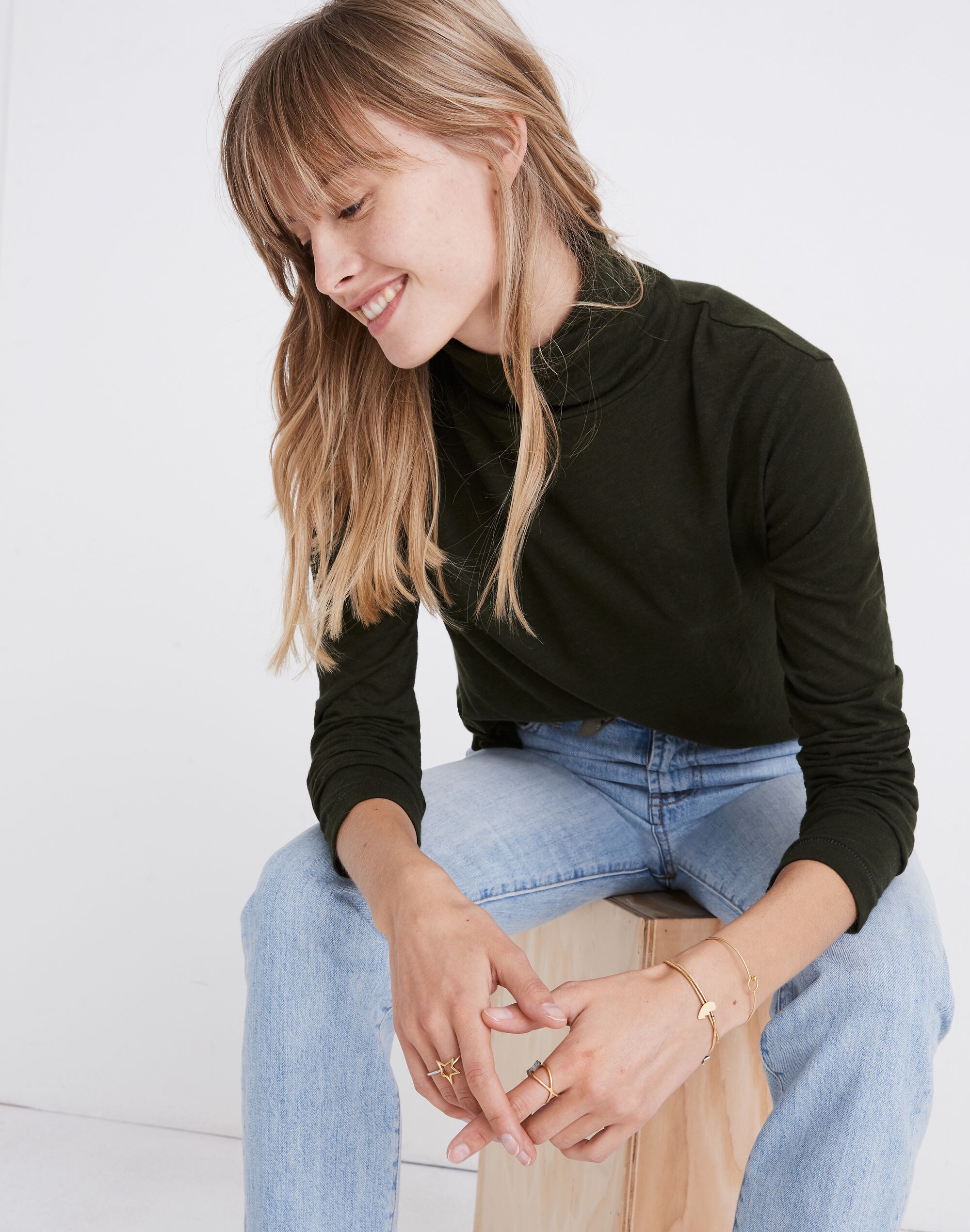 Whisper Cotton Turtleneck