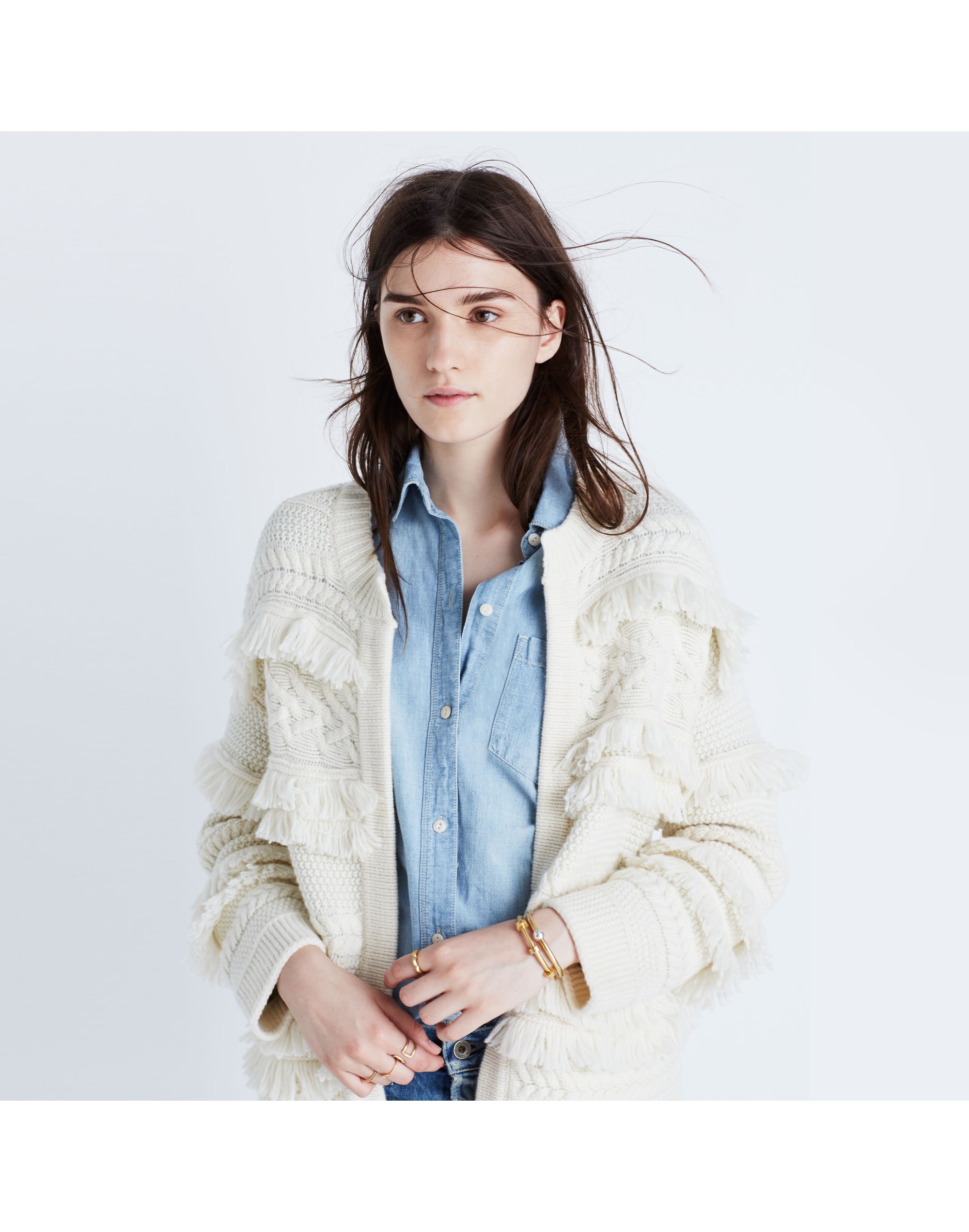 Desert Valley Fringe Cardigan Sweater