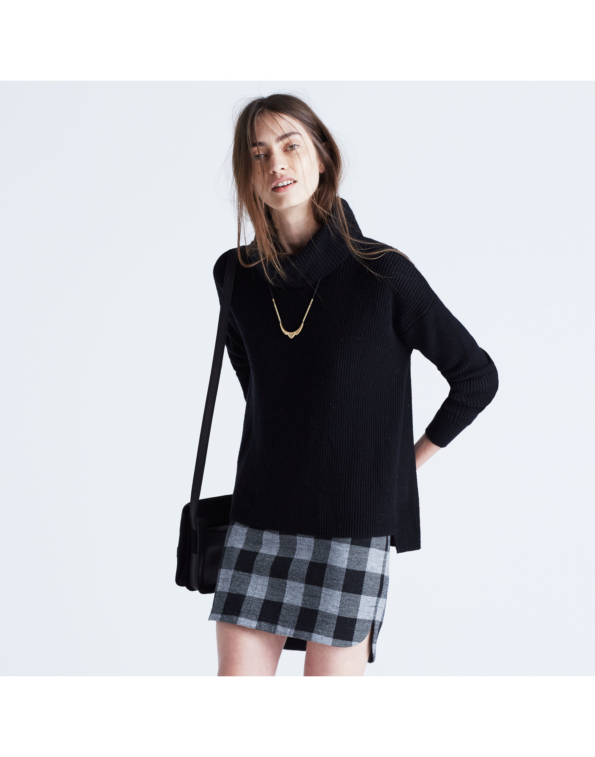 convertible turtleneck sweater