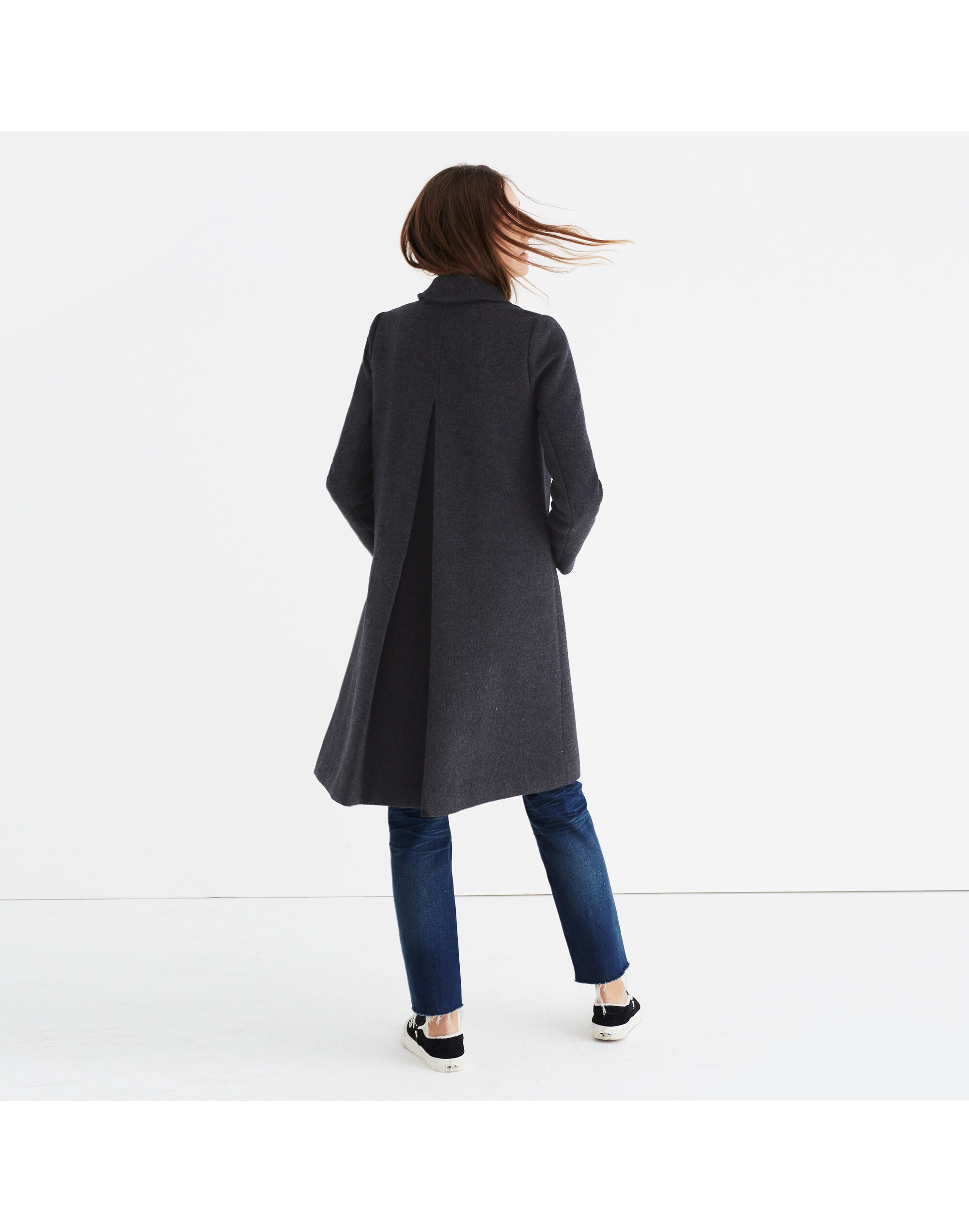 Teatro Swing Coat in Heather Grey