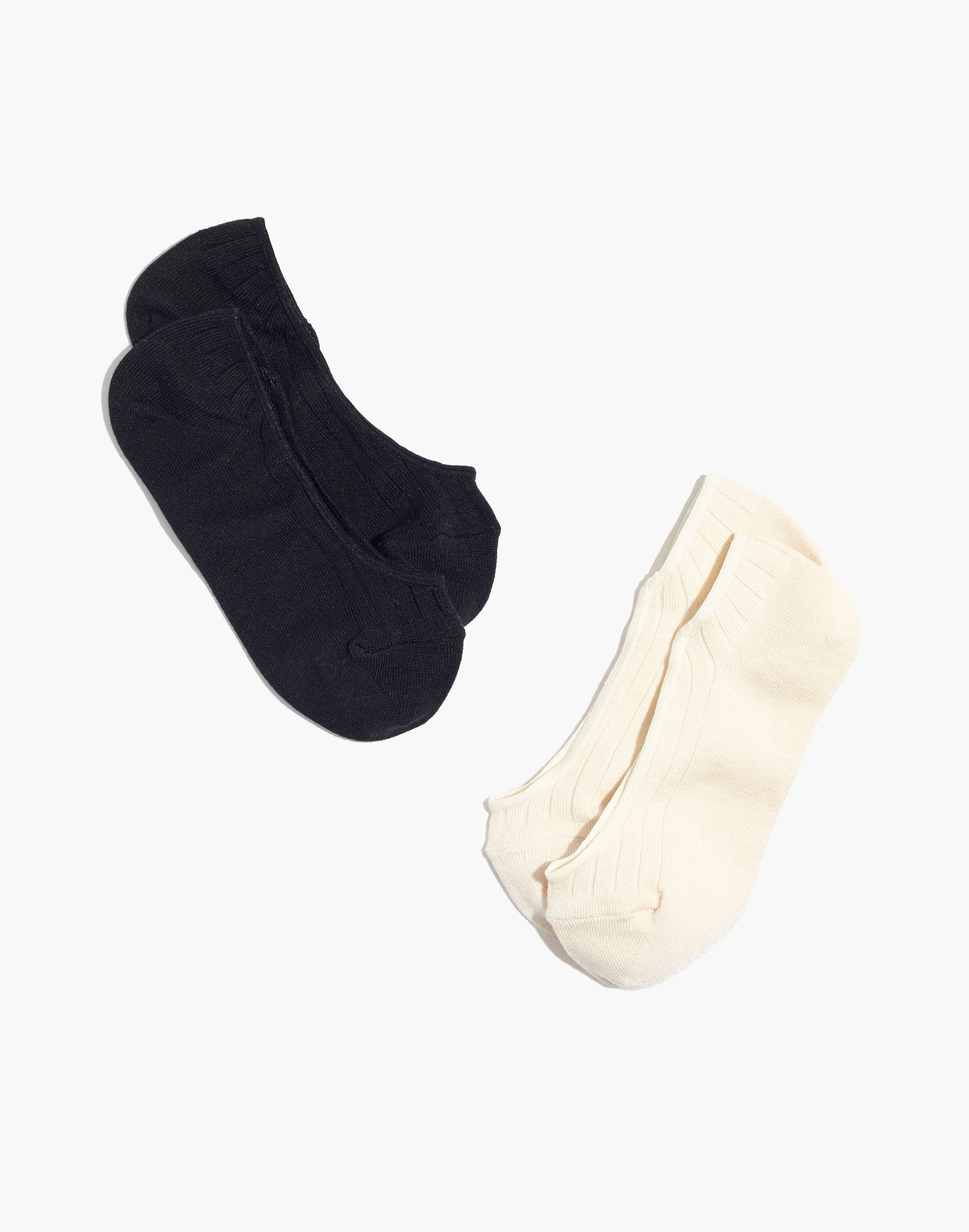 two-pack ribbed heather low-profile socks