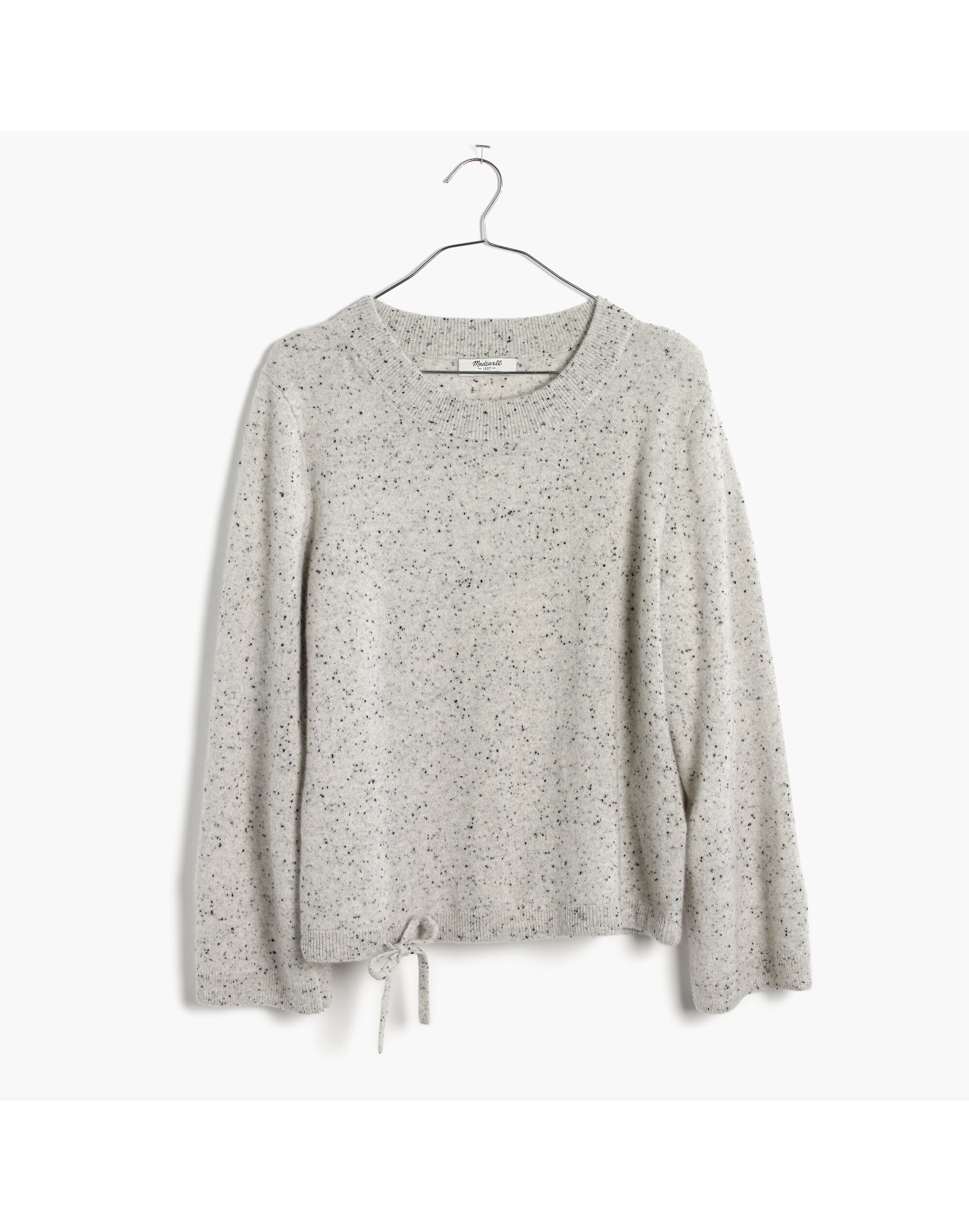 Cashmere Flare-Sleeve Crop Sweater