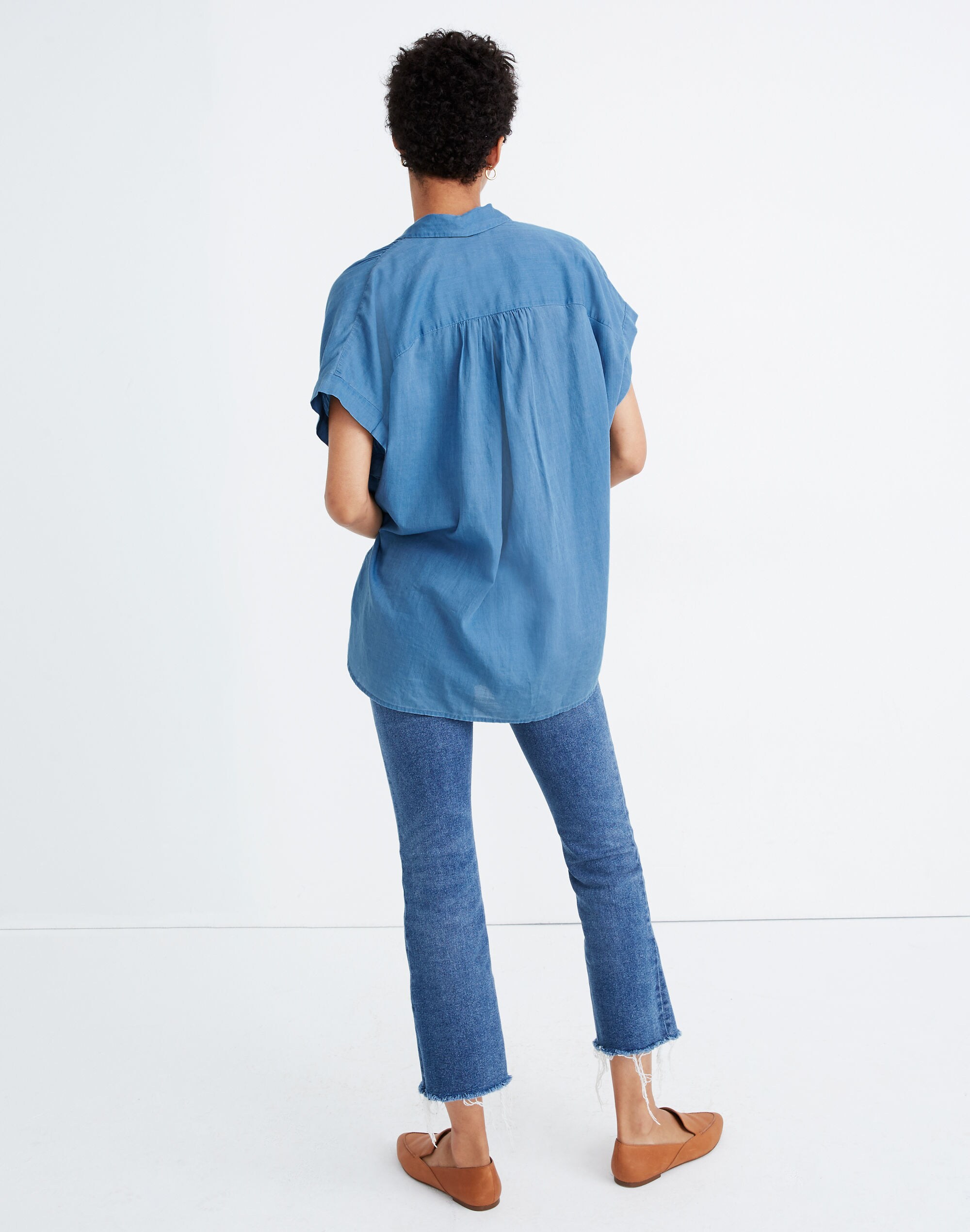 Central Shirt in Bright Indigo