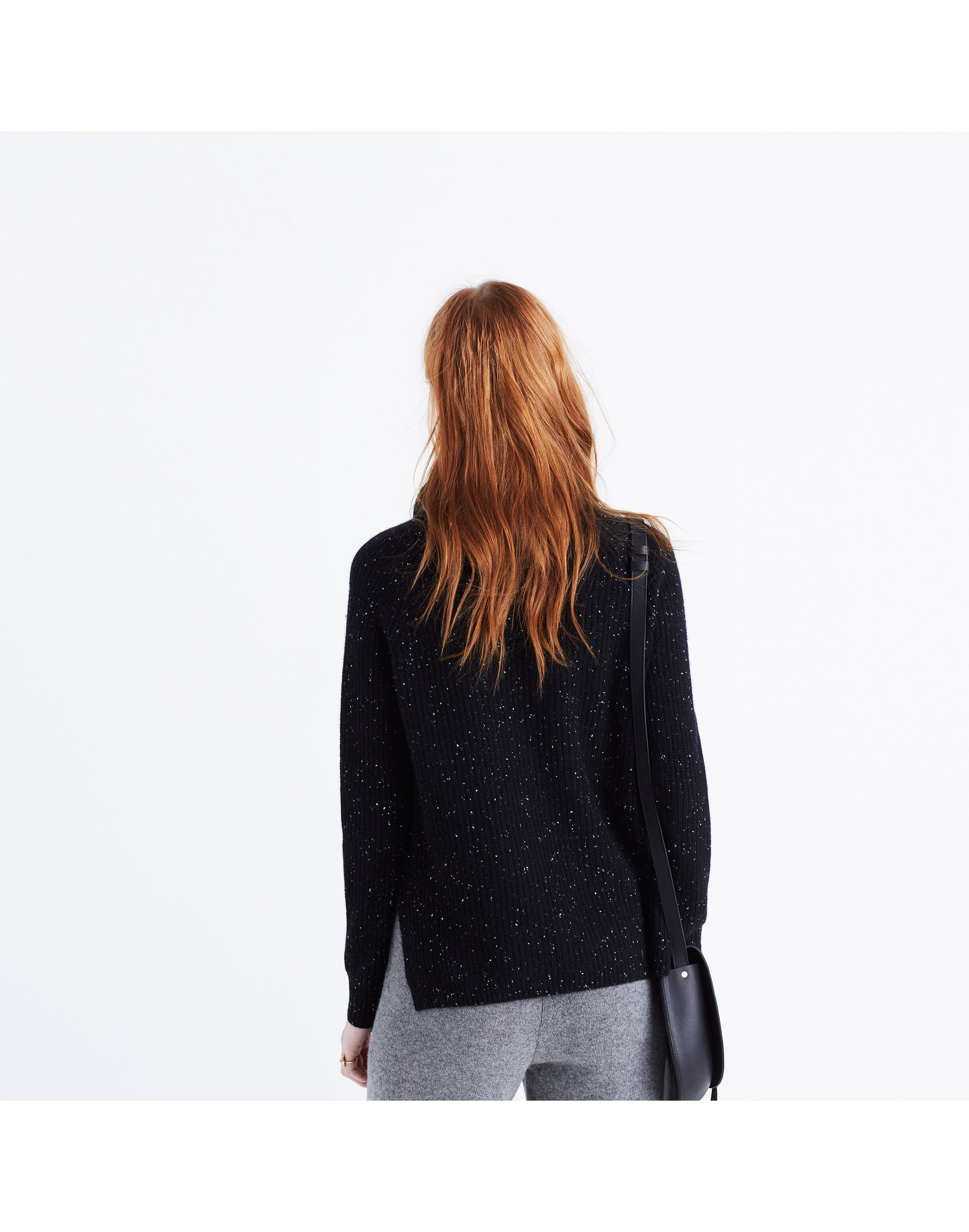 Cashmere Convertible Turtleneck Sweater