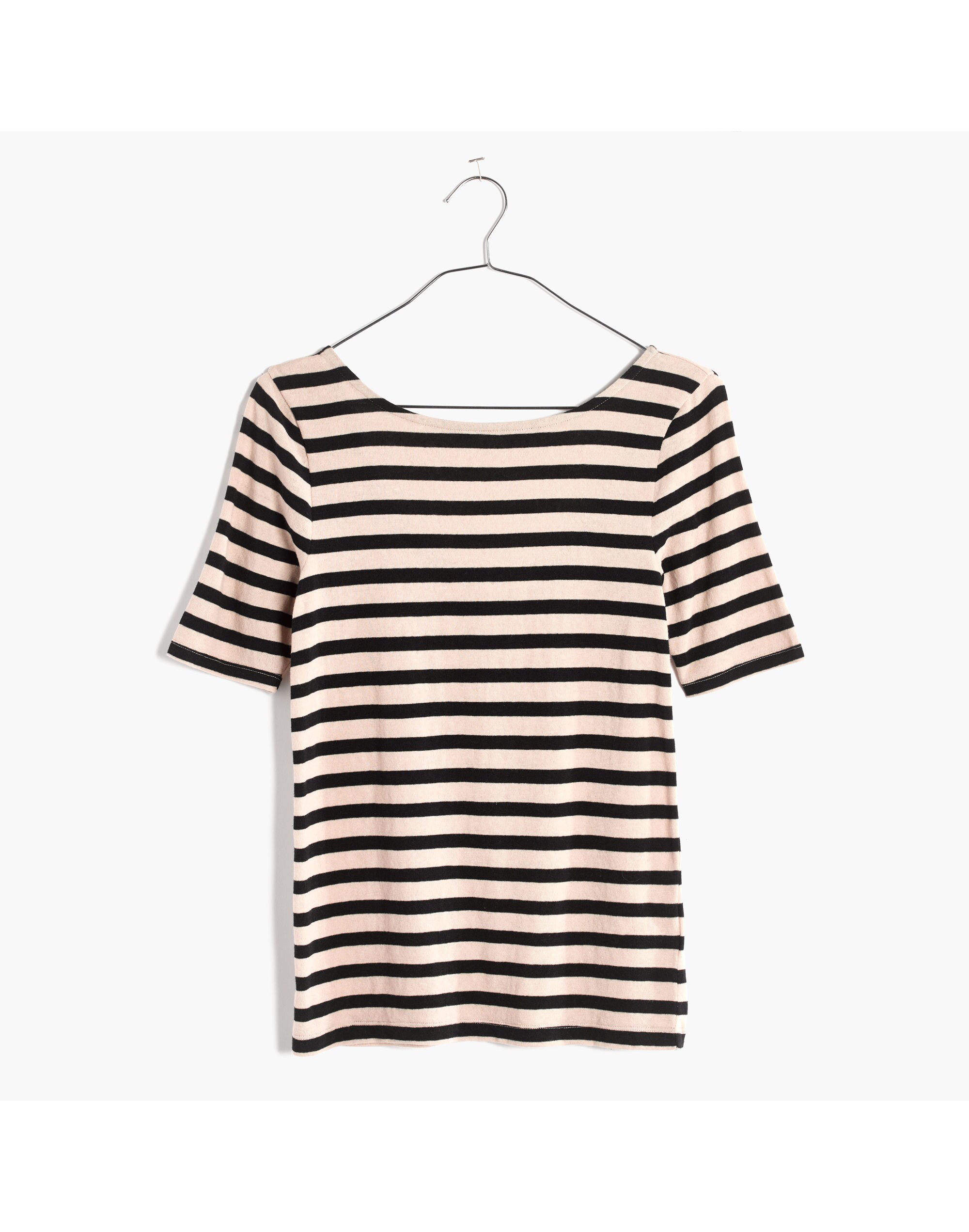 Chorus Scoop-Back Tee in Stripe