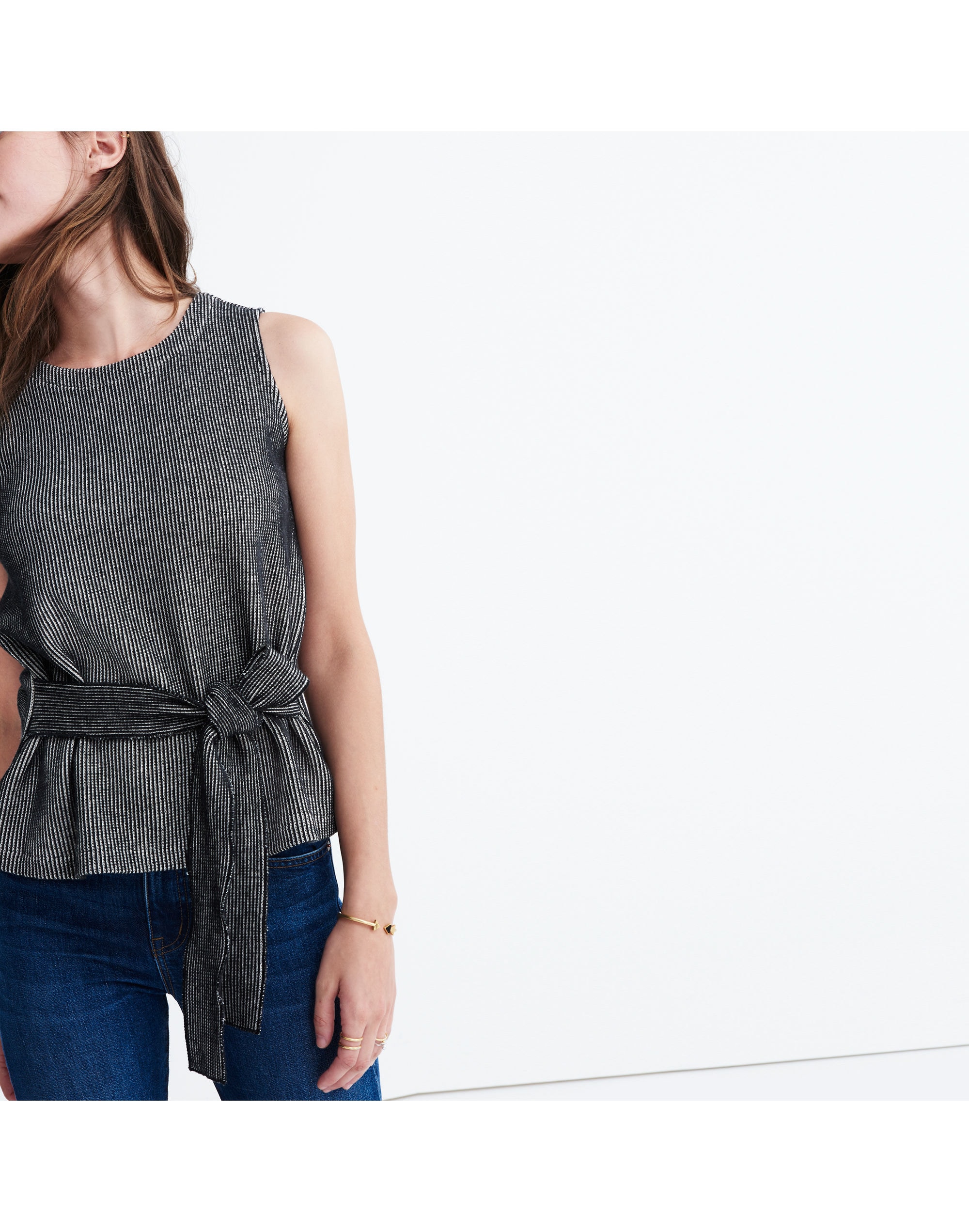 French Rib Tie-Waist Tank