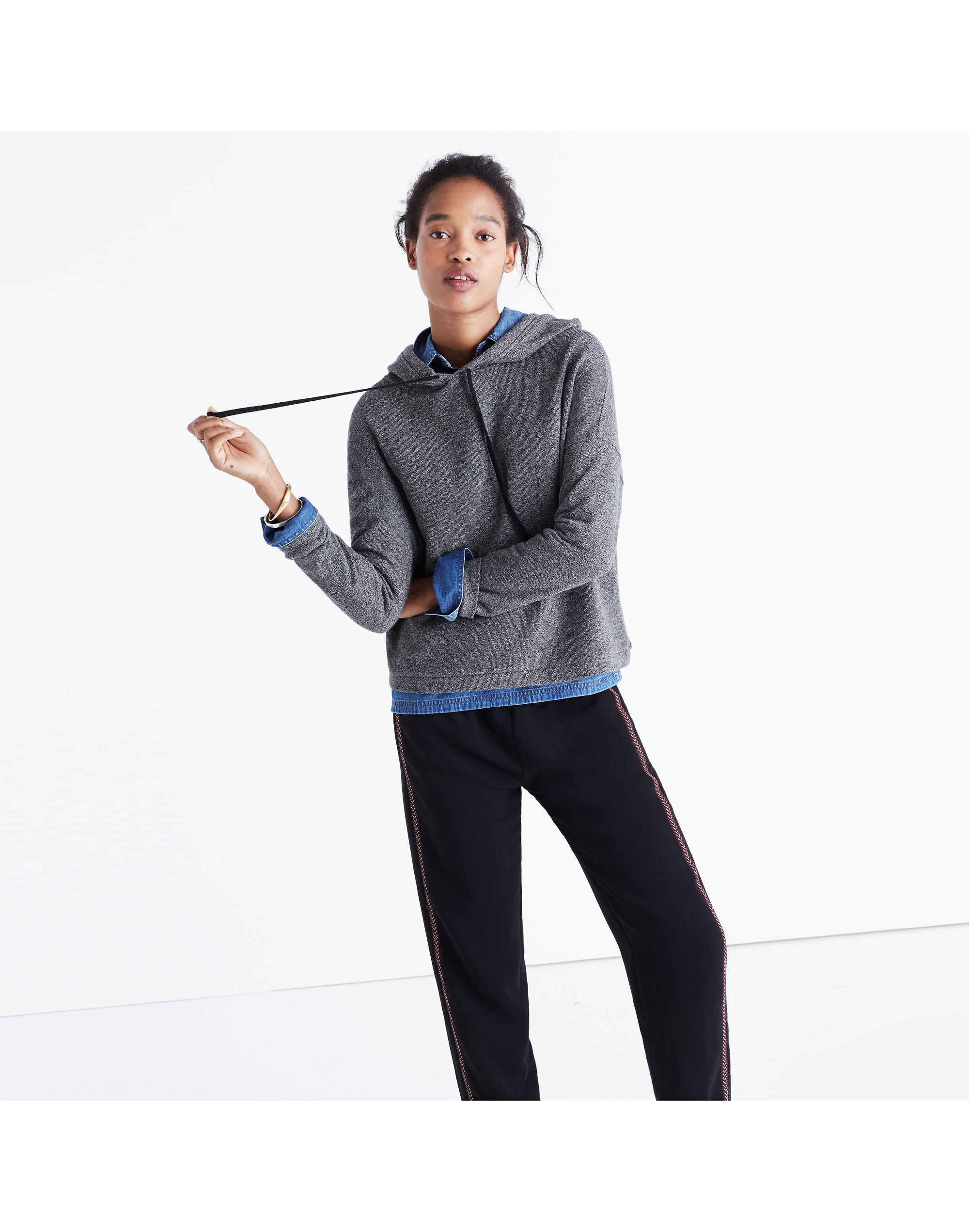 tone hoodie sweatshirt