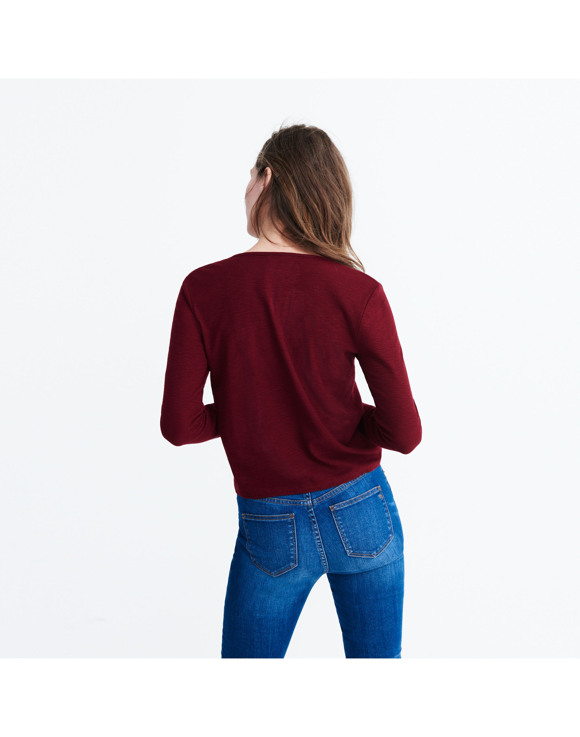 Knit Button-Down Top