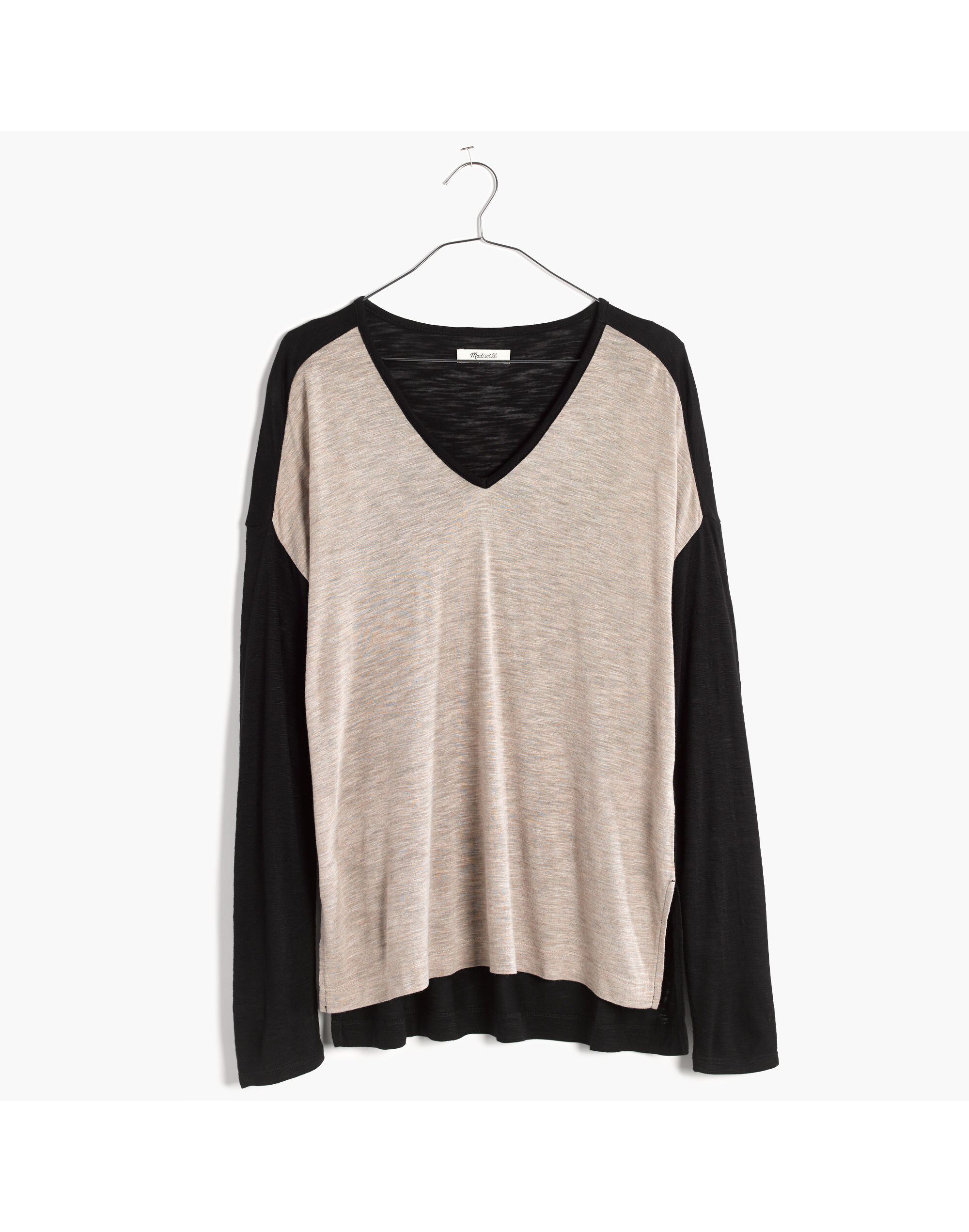 Anthem Long-Sleeve V-Neck Tee in Colorblock