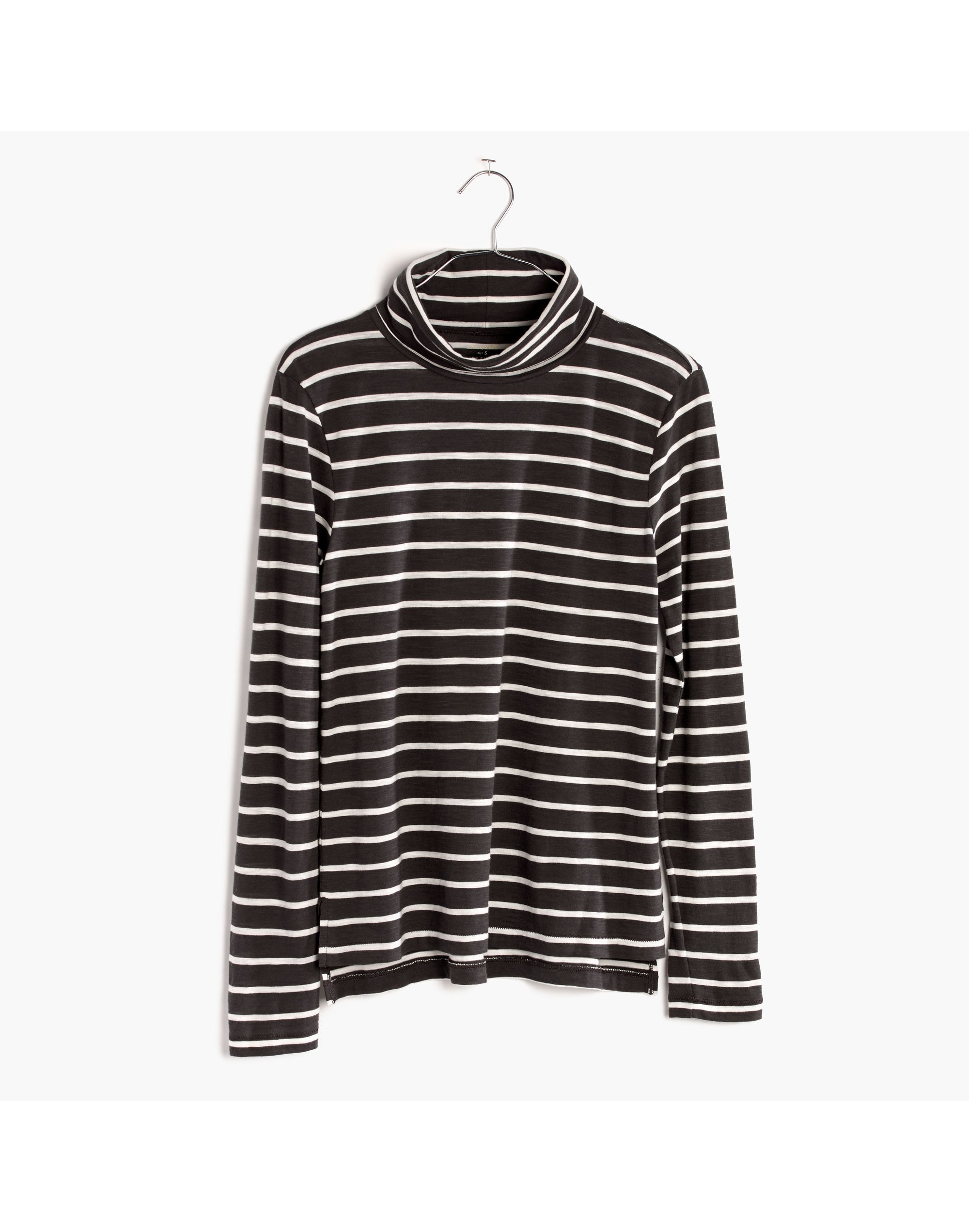 Whisper Cotton Turtleneck in Freddie Stripe