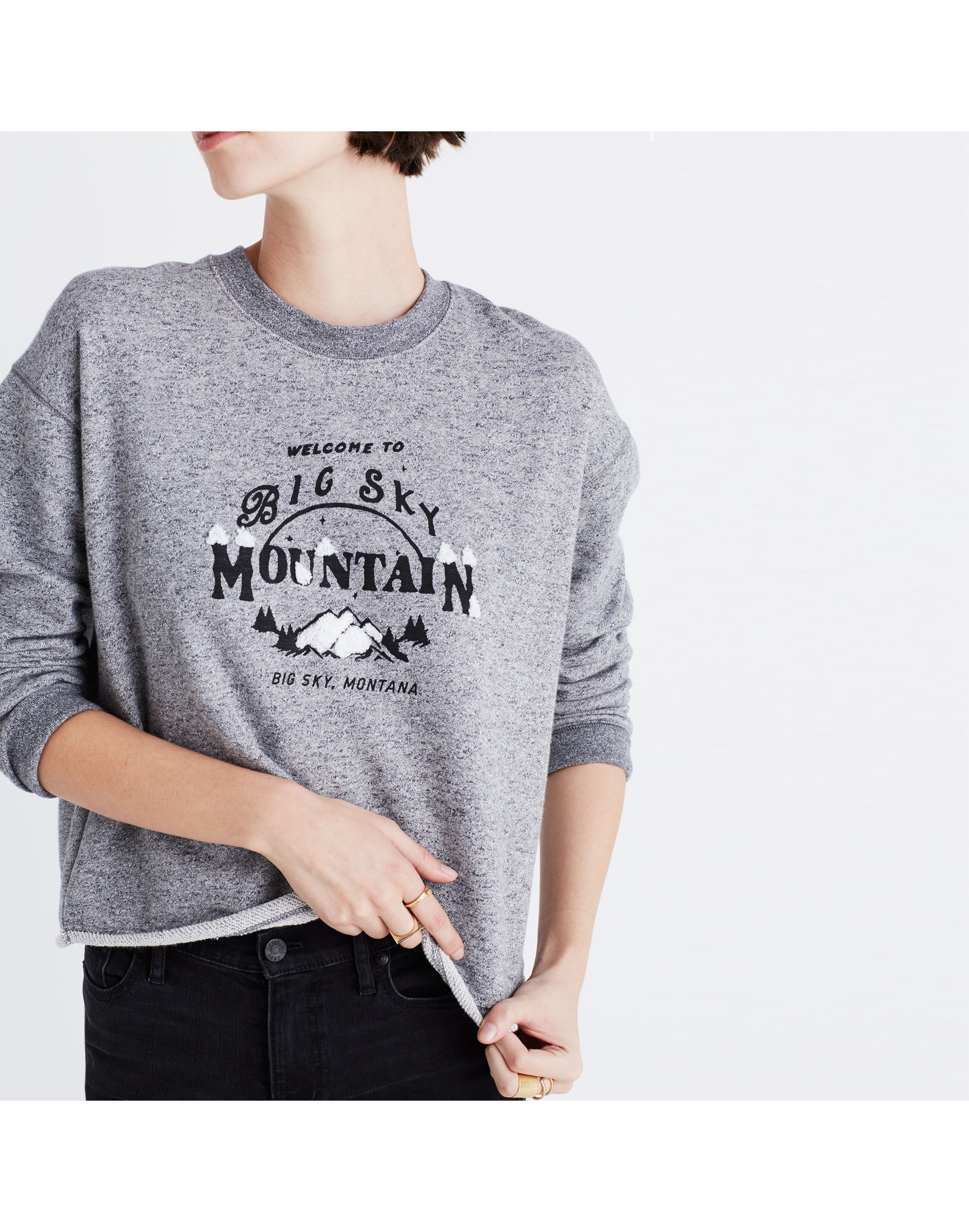 Big Sky Cutoff Sweatshirt