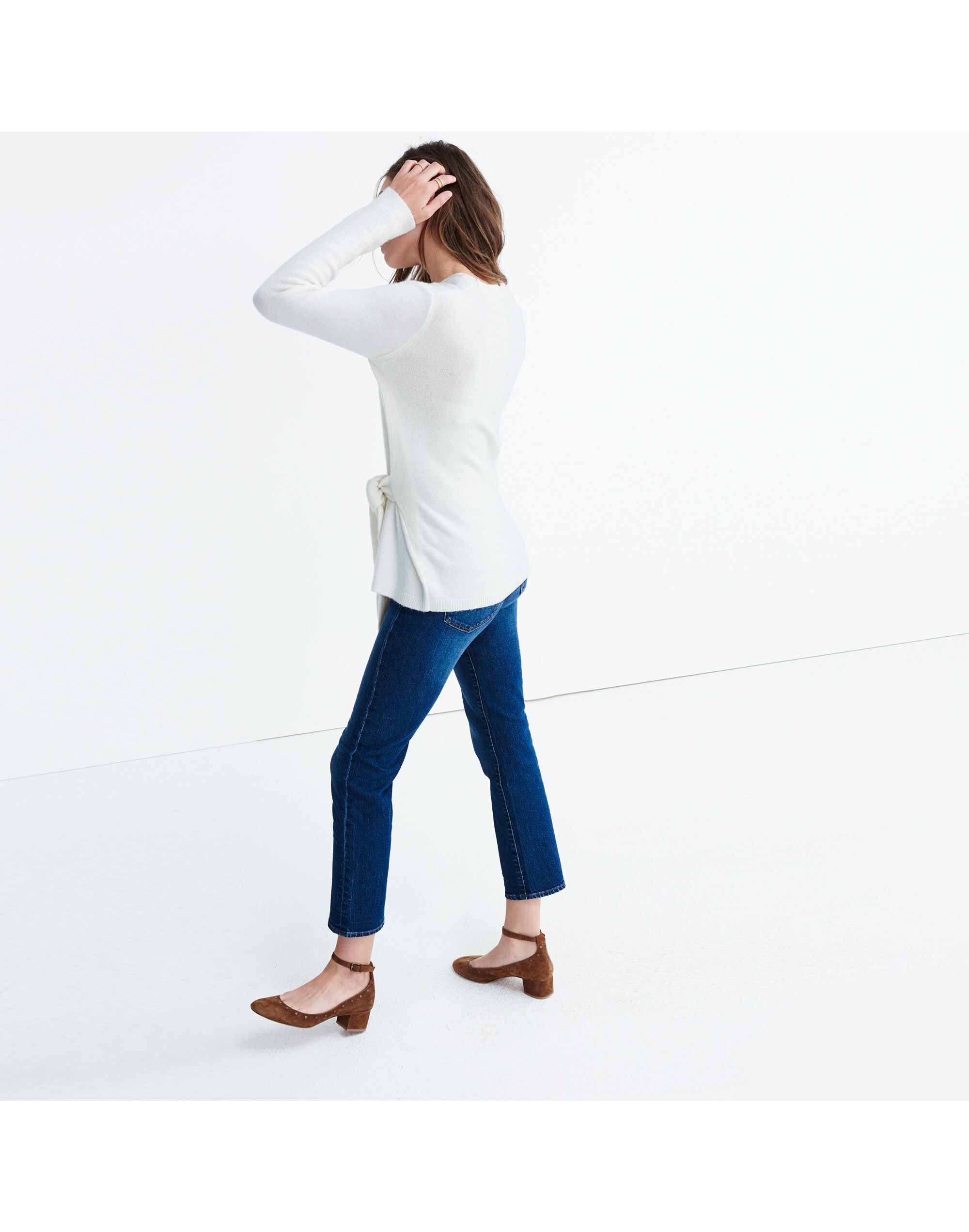 Tie-Front Wrap Sweater