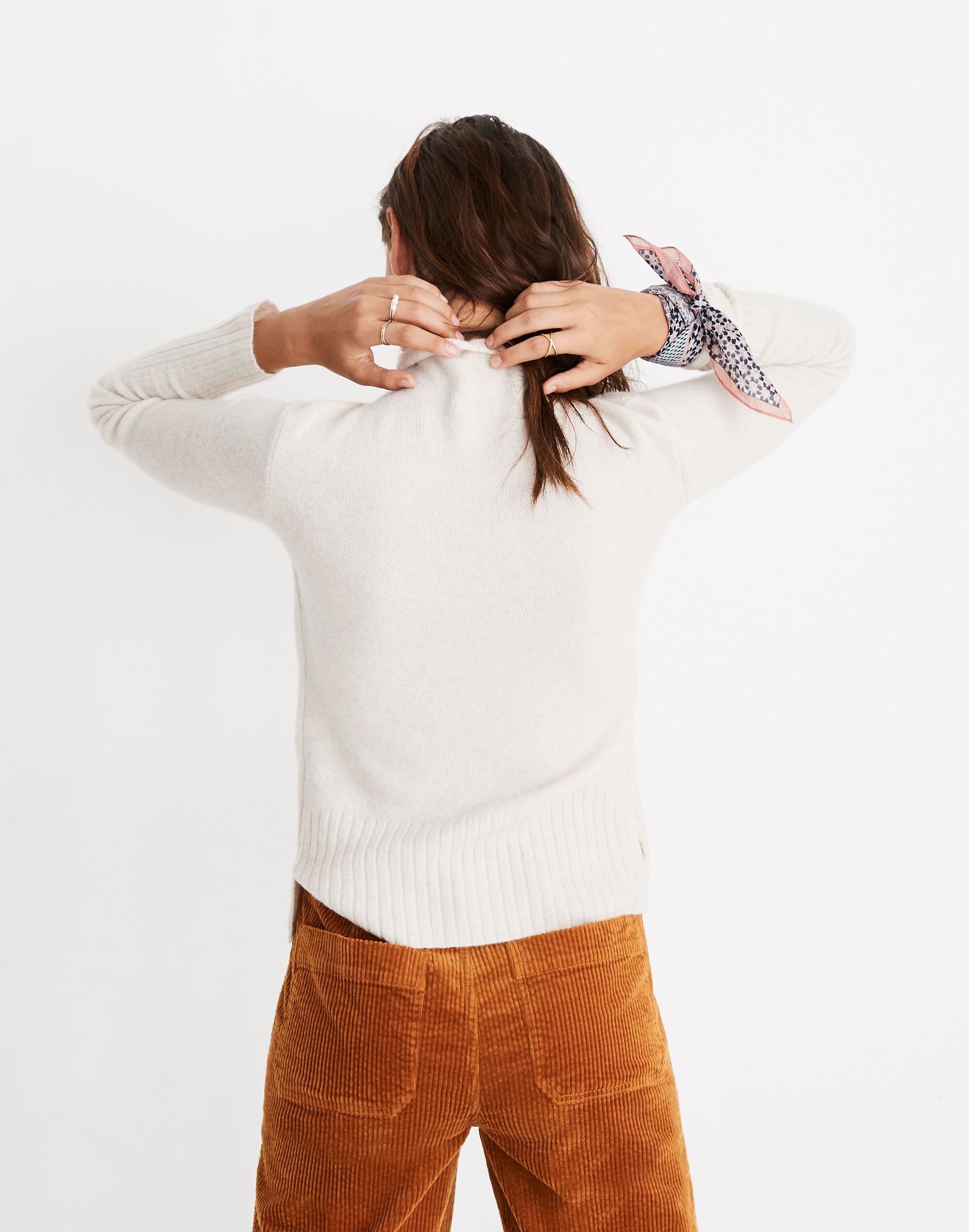 Pull Col Roulé Madewell - Laine Ultra Douce, Rose, Taille M, Neuf Avec étiquettes