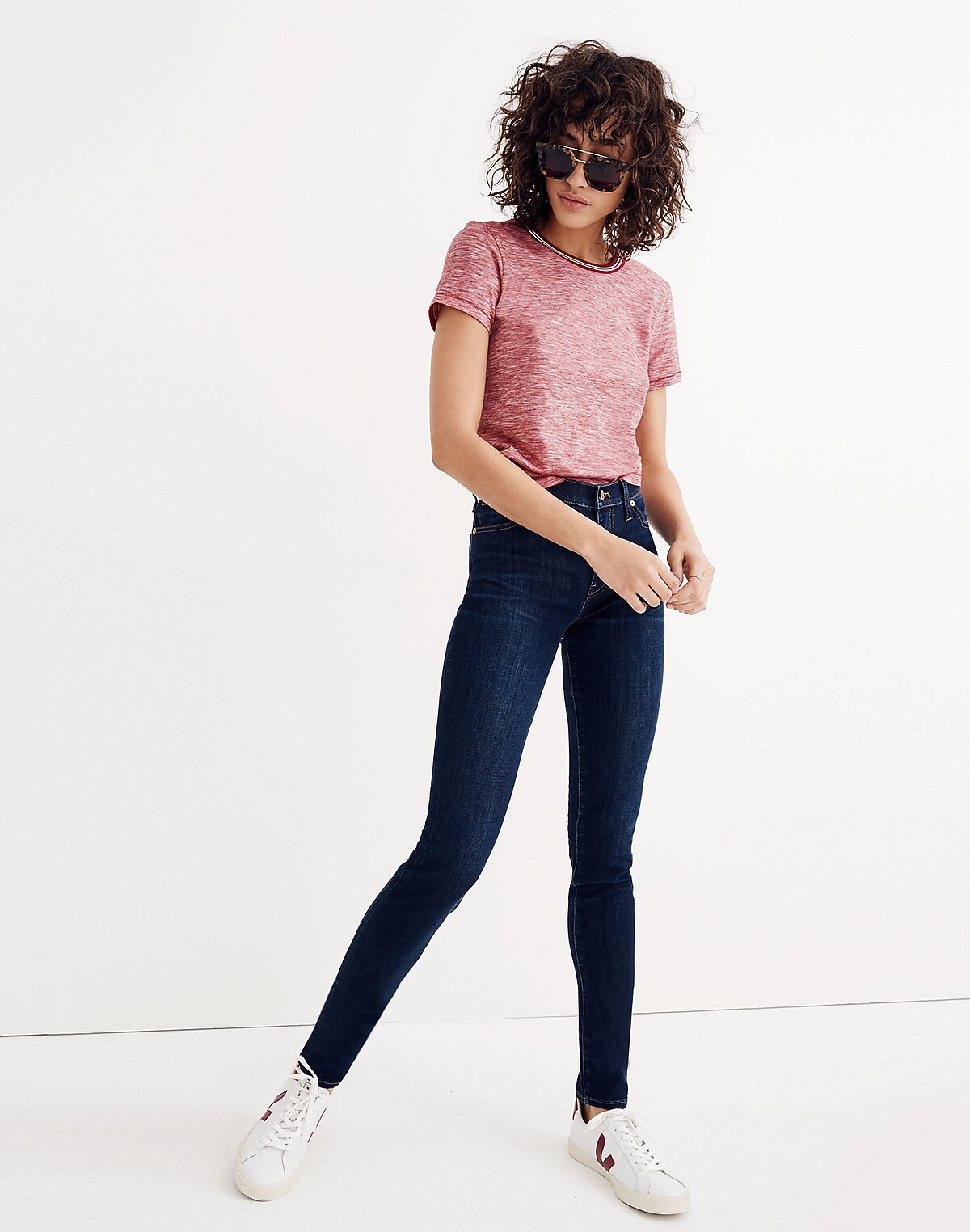 Taller 9" Mid-Rise Skinny Jeans in Larkspur Wash: TENCEL™ Denim Edition