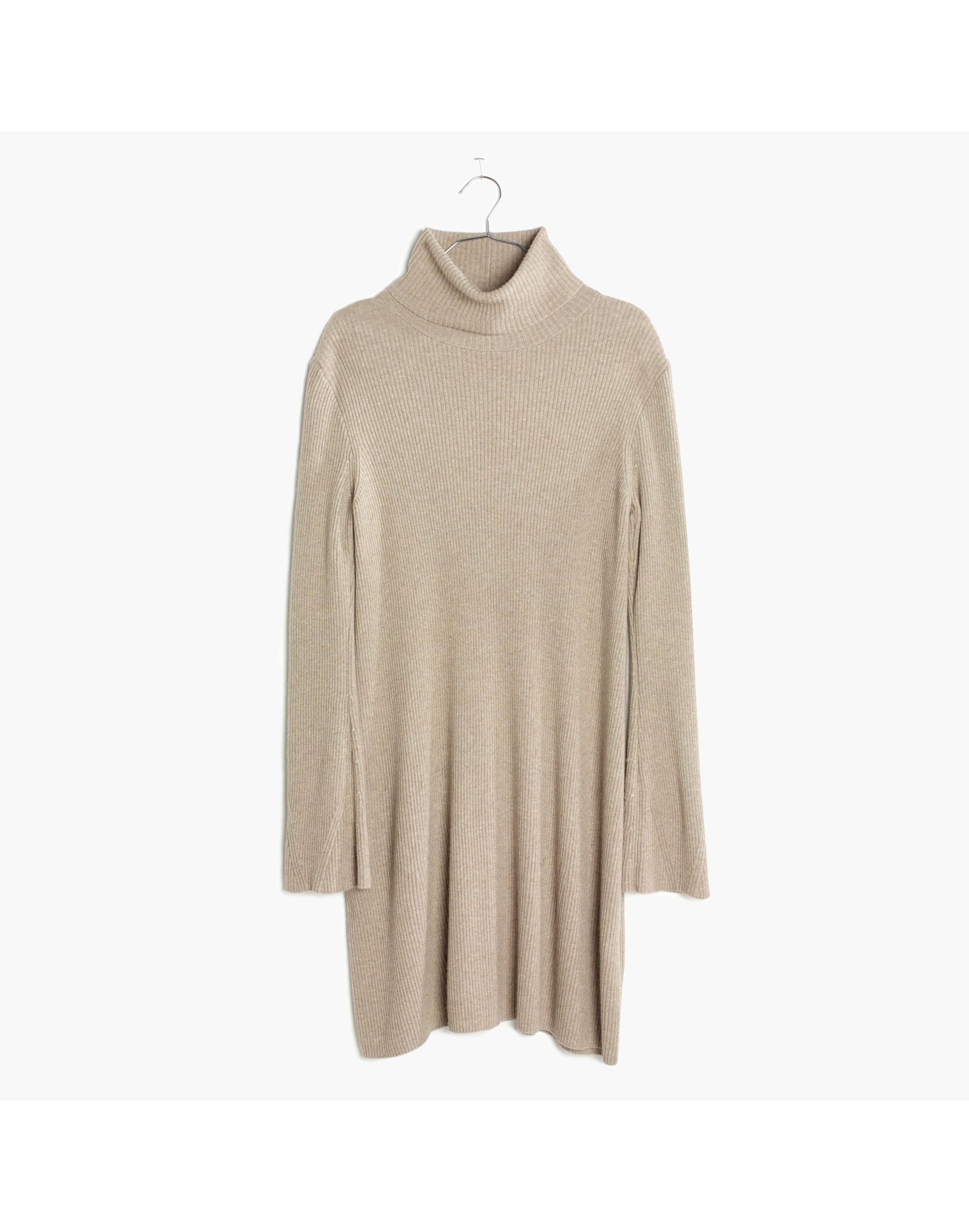 Bell-sleeve Turtleneck Sweater-Dress