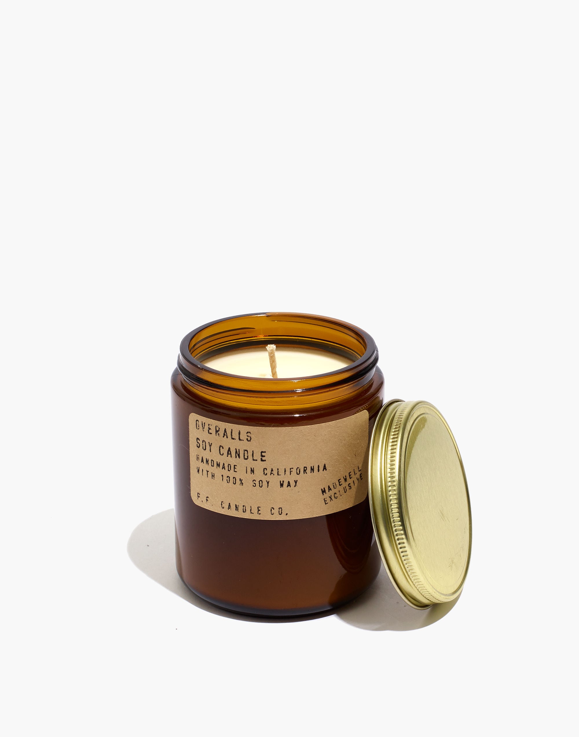 madewell x p.f. candle co.&trade; overalls candle