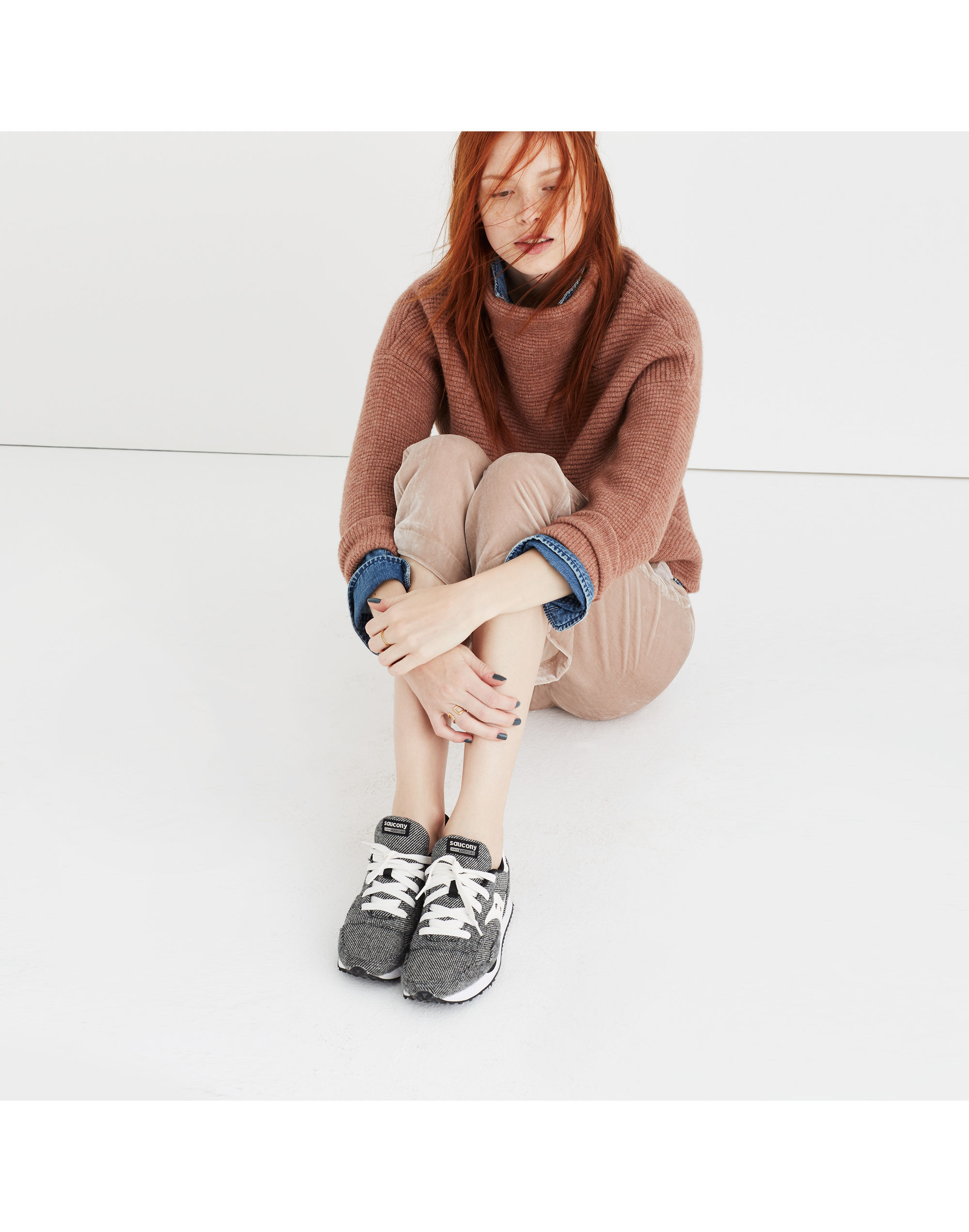 Madewell x Saucony&reg; DXN Trainer Sneakers in Herringbone