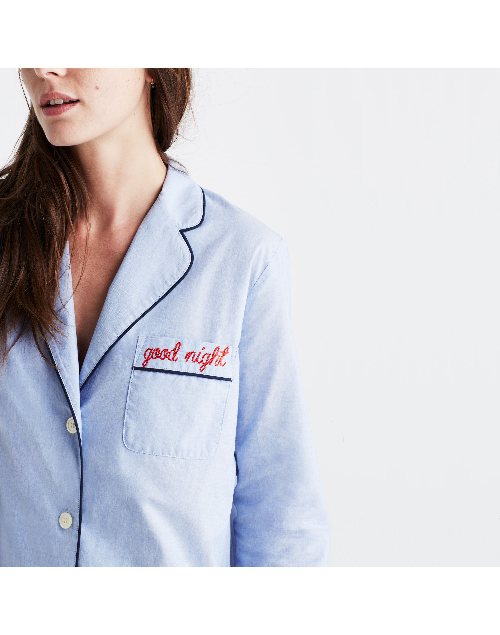 Embroidered Good Night Nightshirt