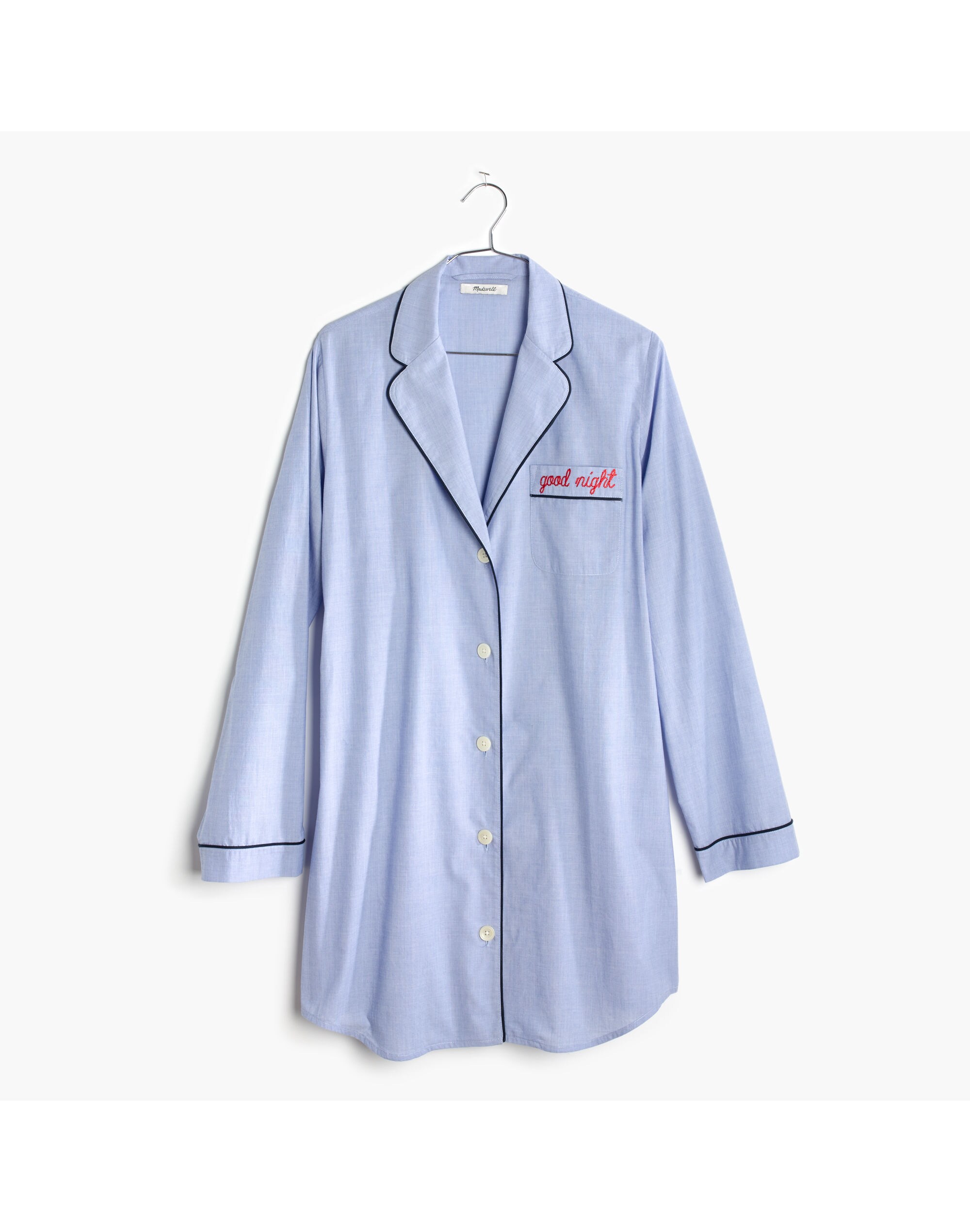 Embroidered Good Night Nightshirt