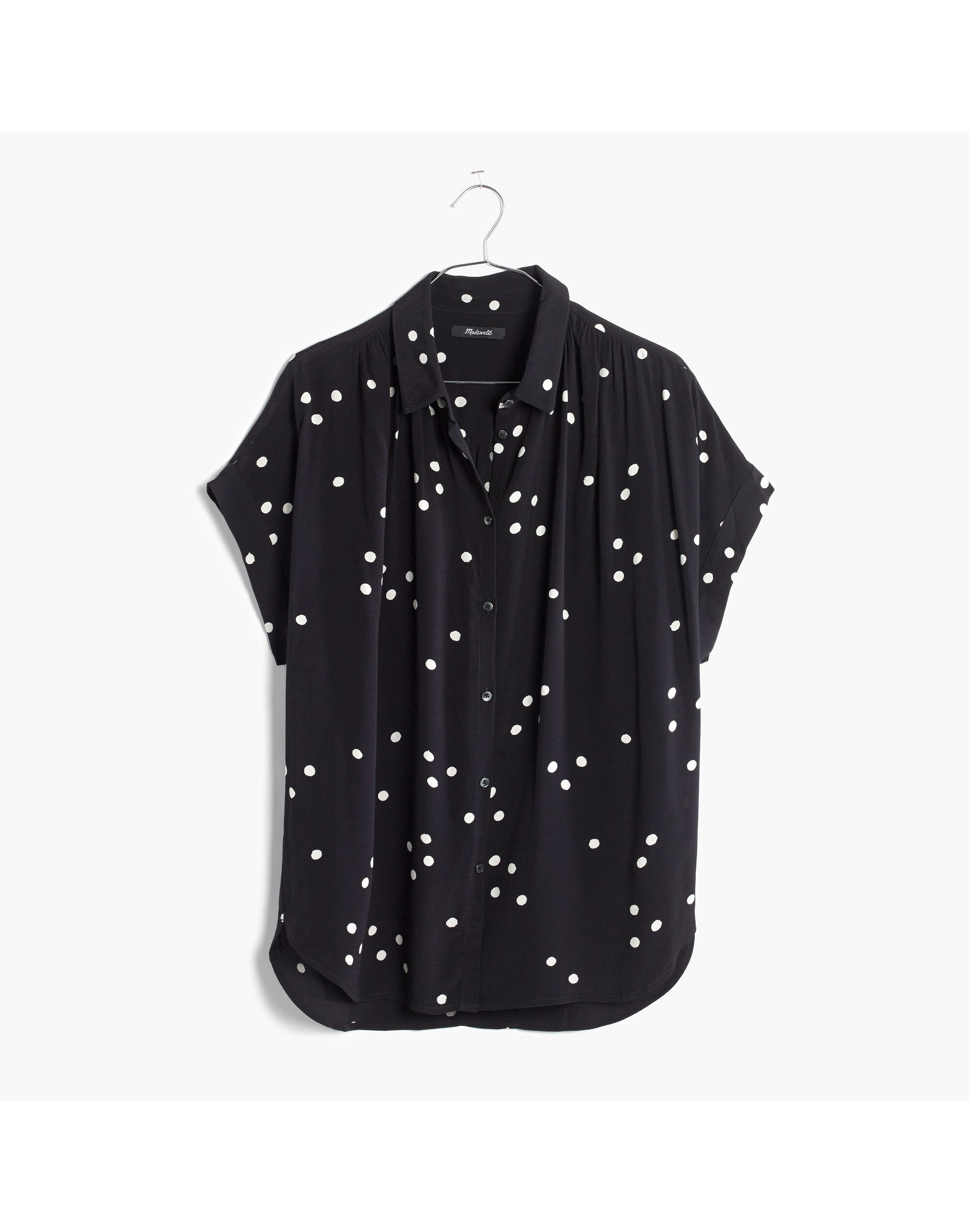 Central Drapey Shirt in Dot Toss