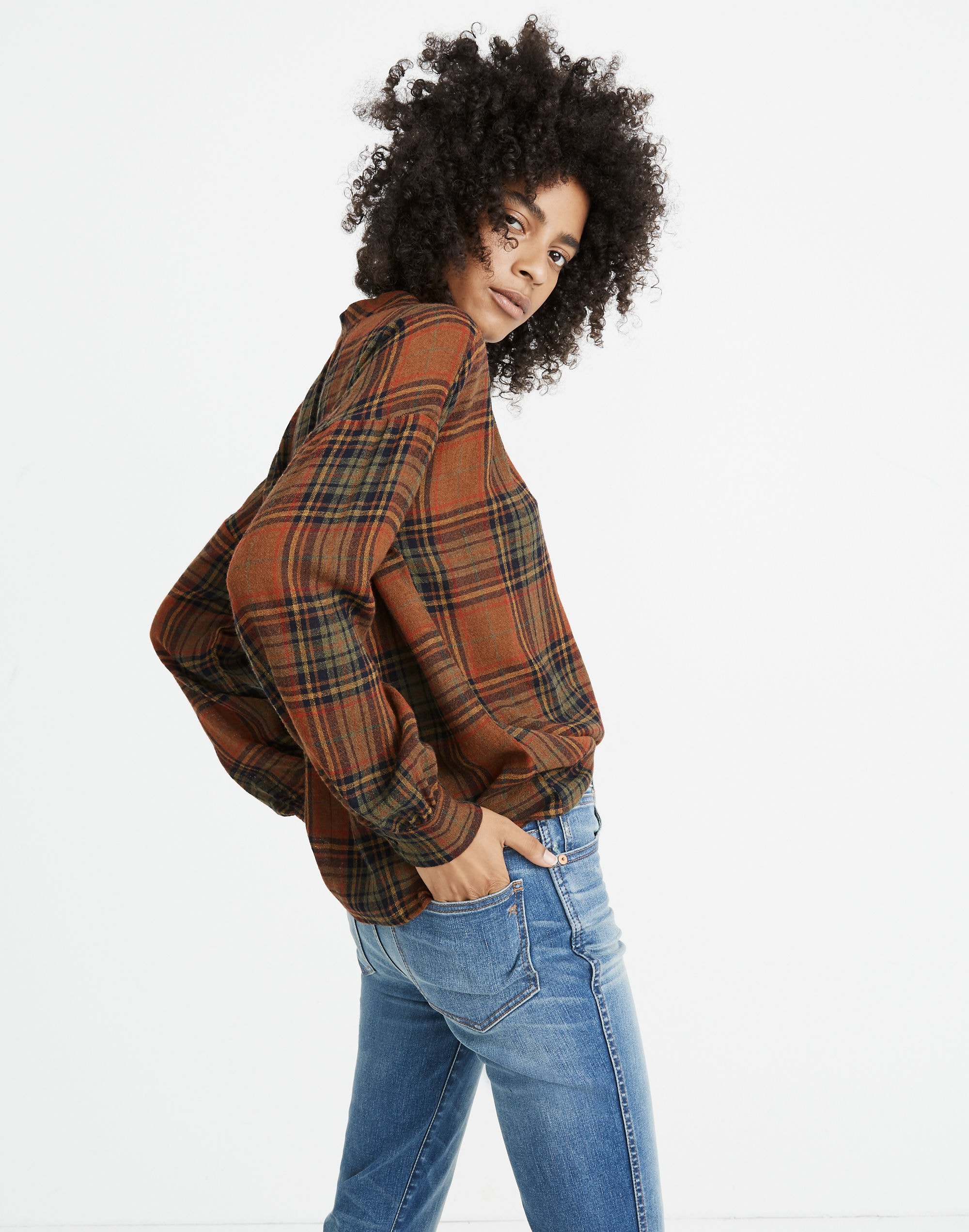 Highroad Popover Shirt in Brentford Plaid | Madewell