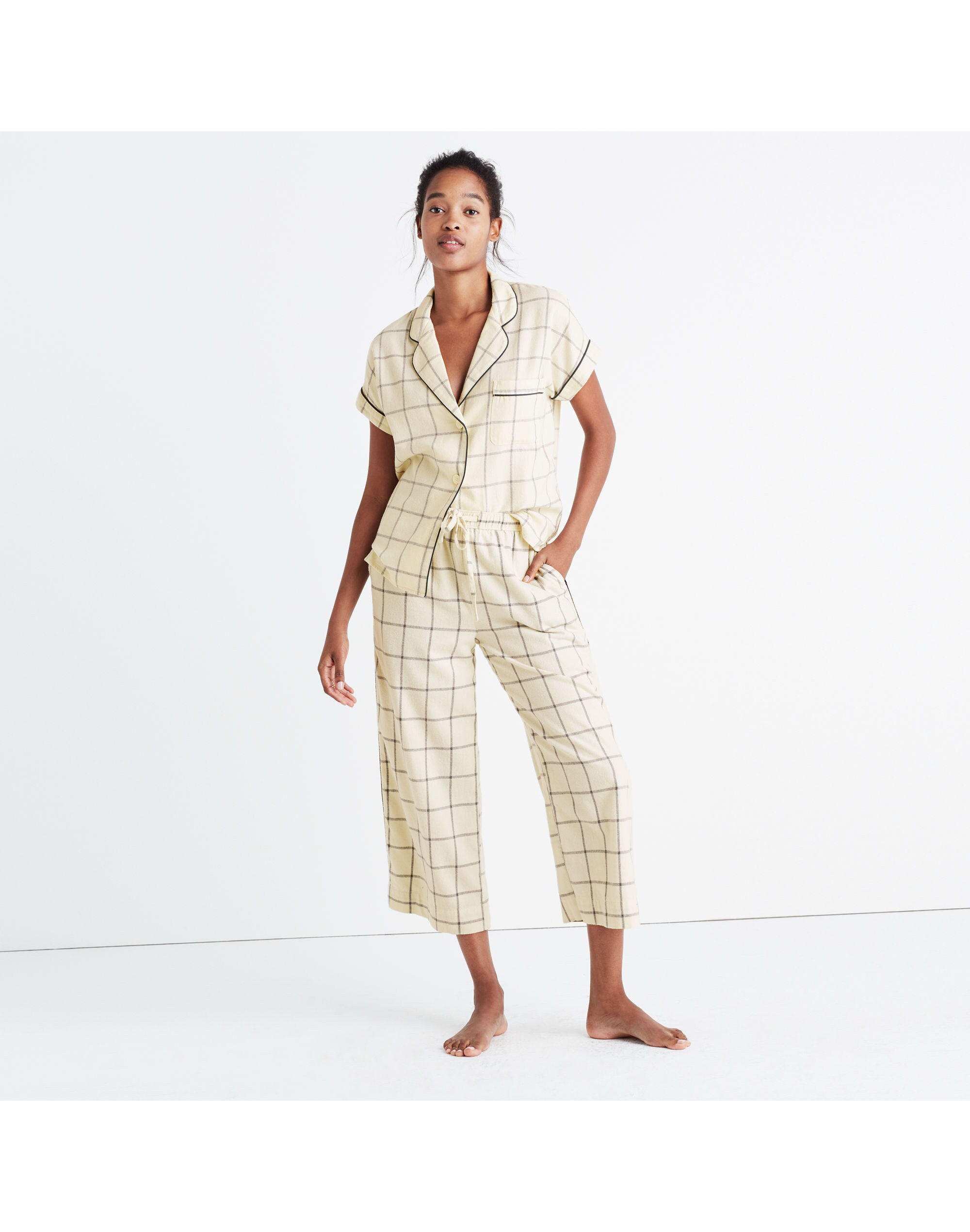 Flannel Bedtime Pajama Pants in Windowpane
