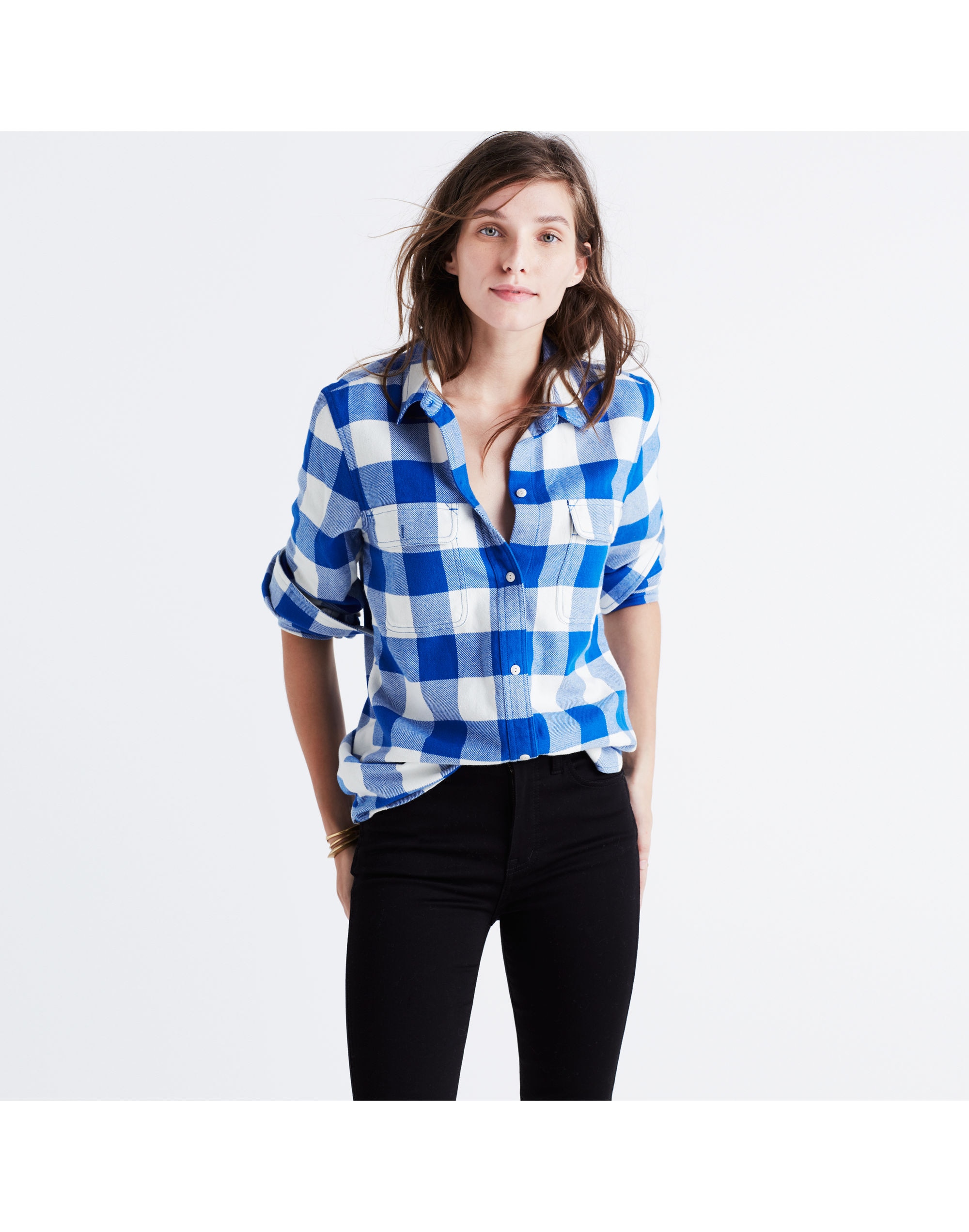 flannel classic ex-boyfriend shirt in buffalo check