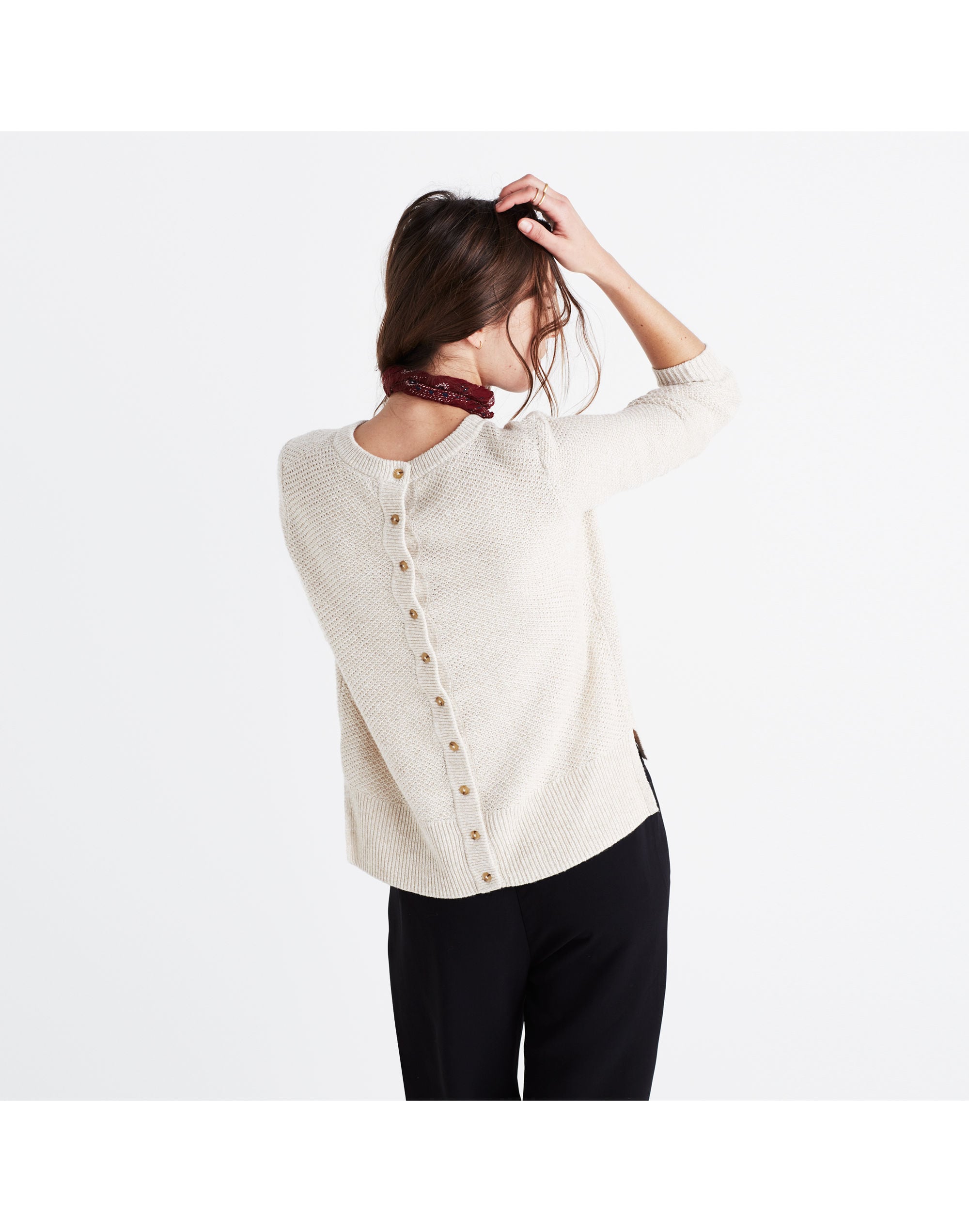Backroad Button-Back Sweater