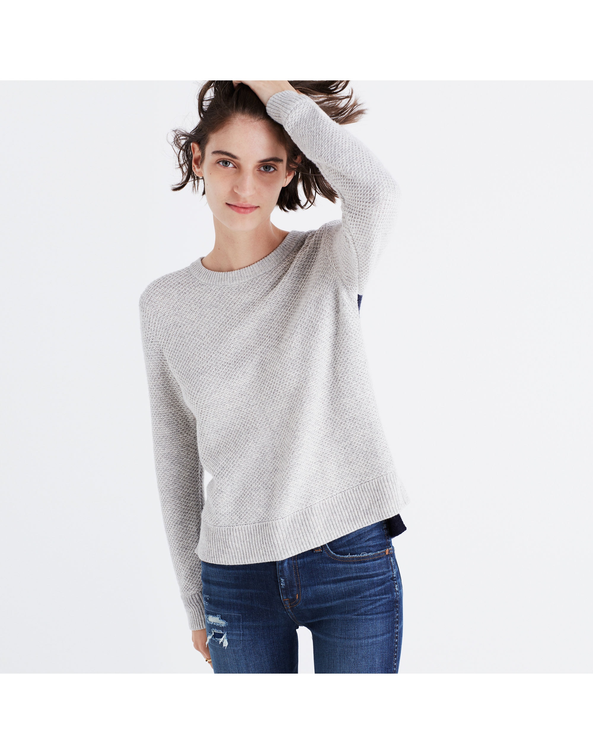 Backroad Button-Back Sweater in Colorblock