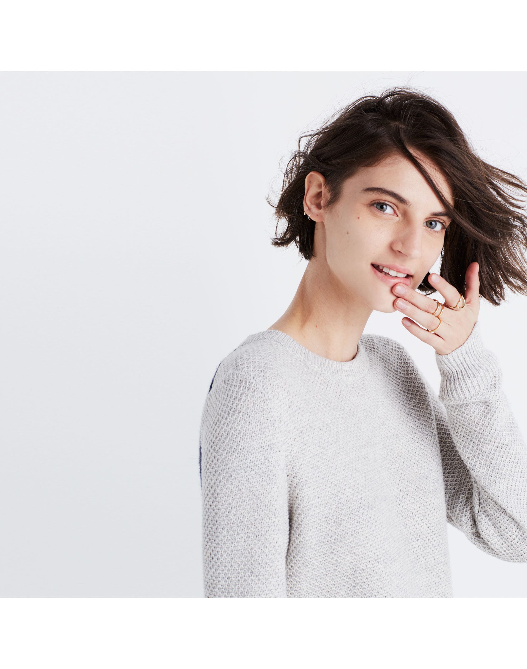 Backroad Button-Back Sweater in Colorblock