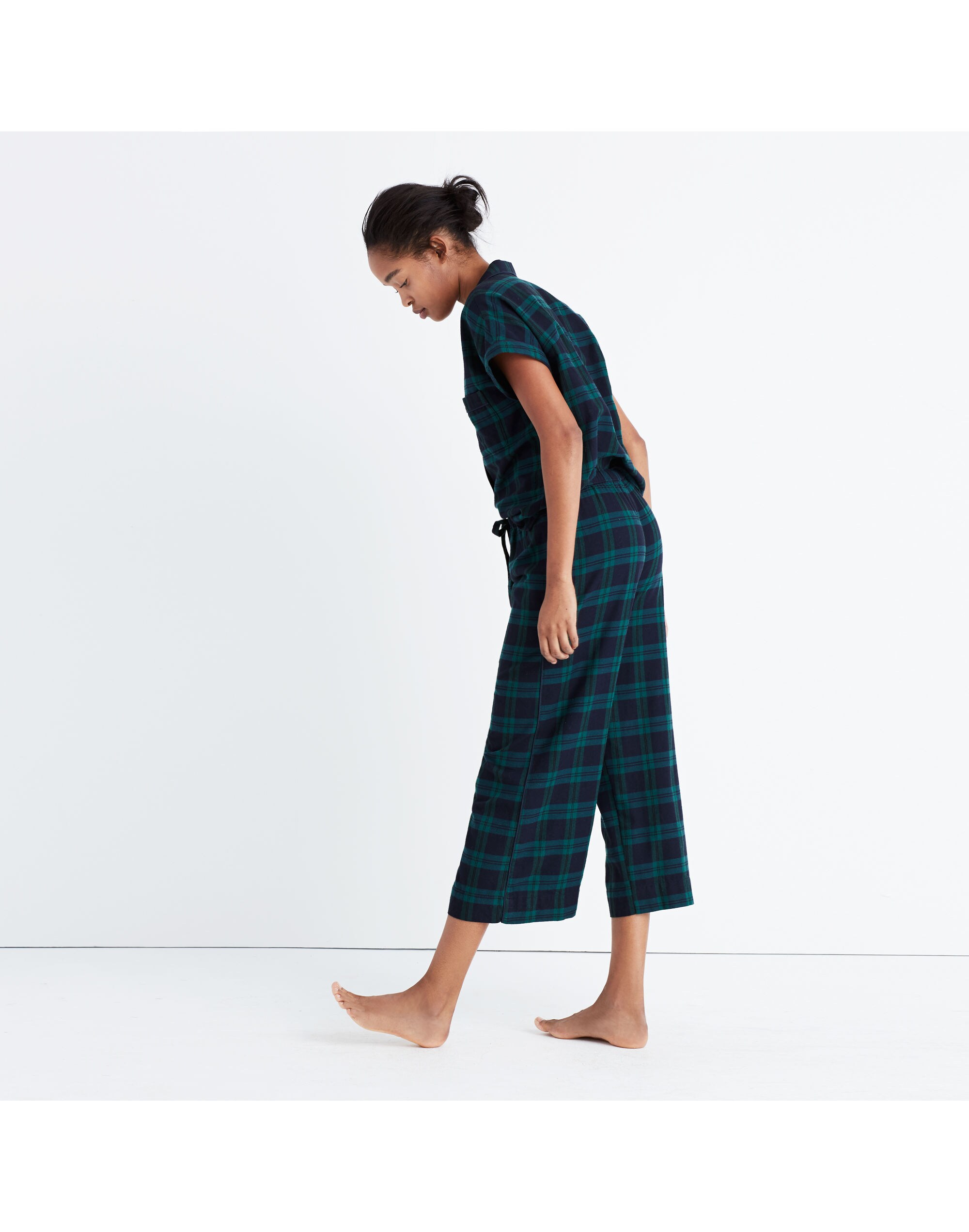 Flannel Bedtime Pajama Pants in Dark Plaid