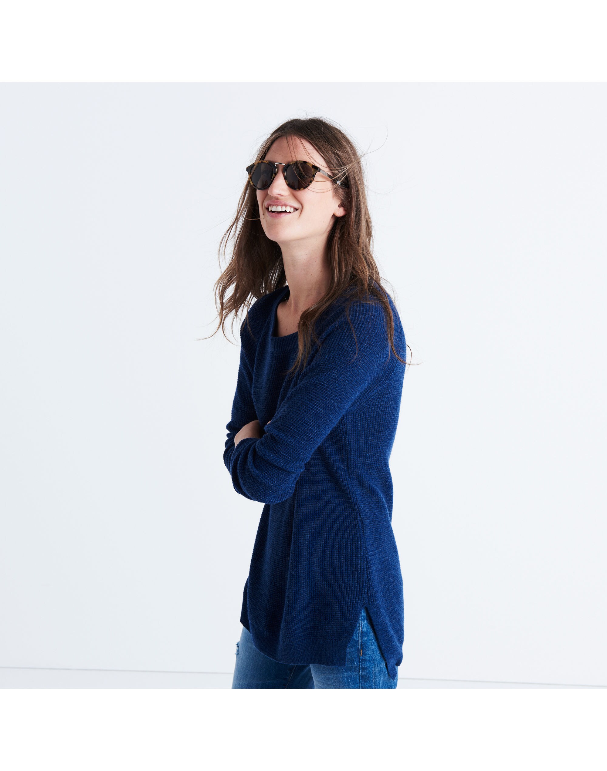 Wafflestitch Pullover Sweater