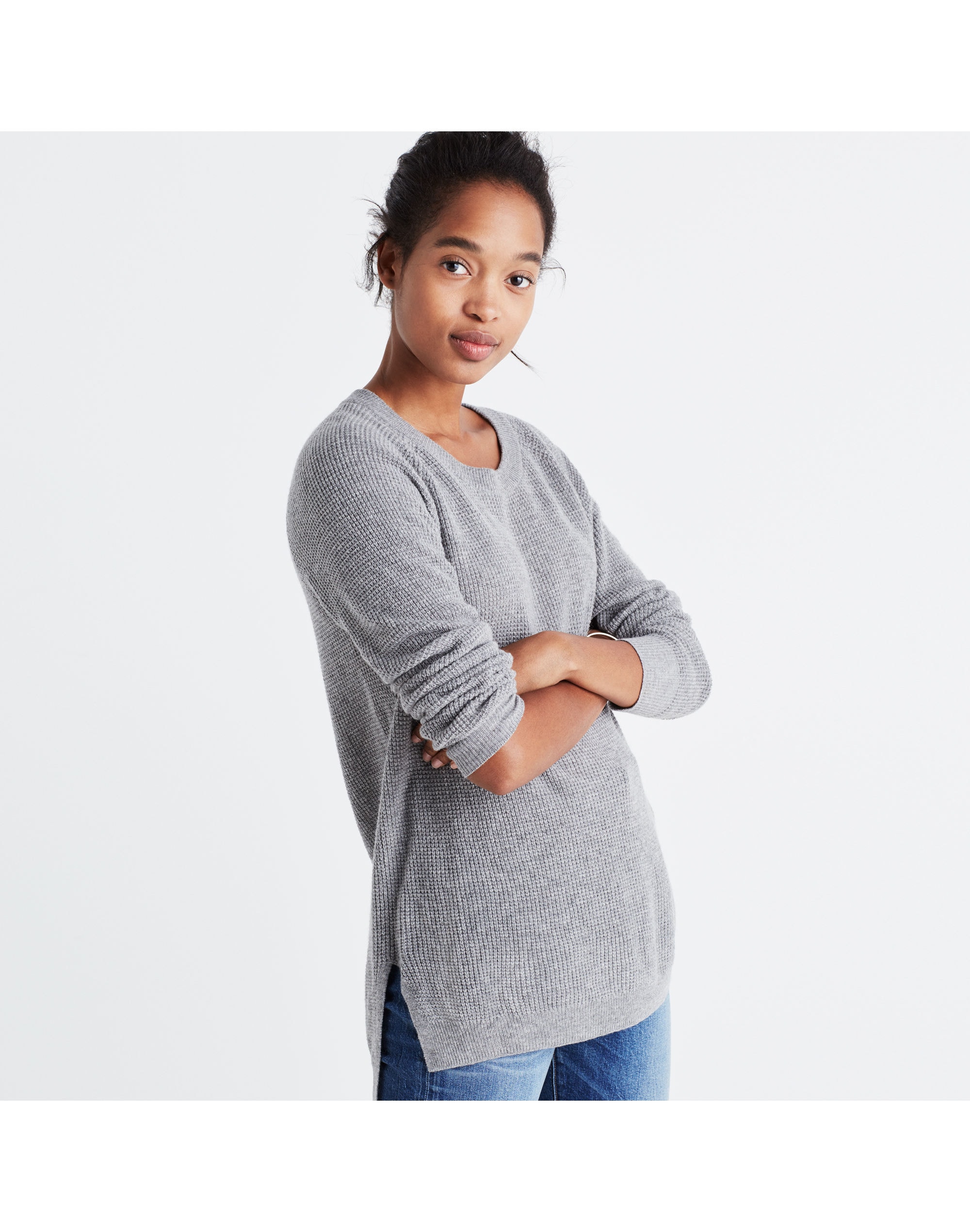 Wafflestitch Pullover Sweater
