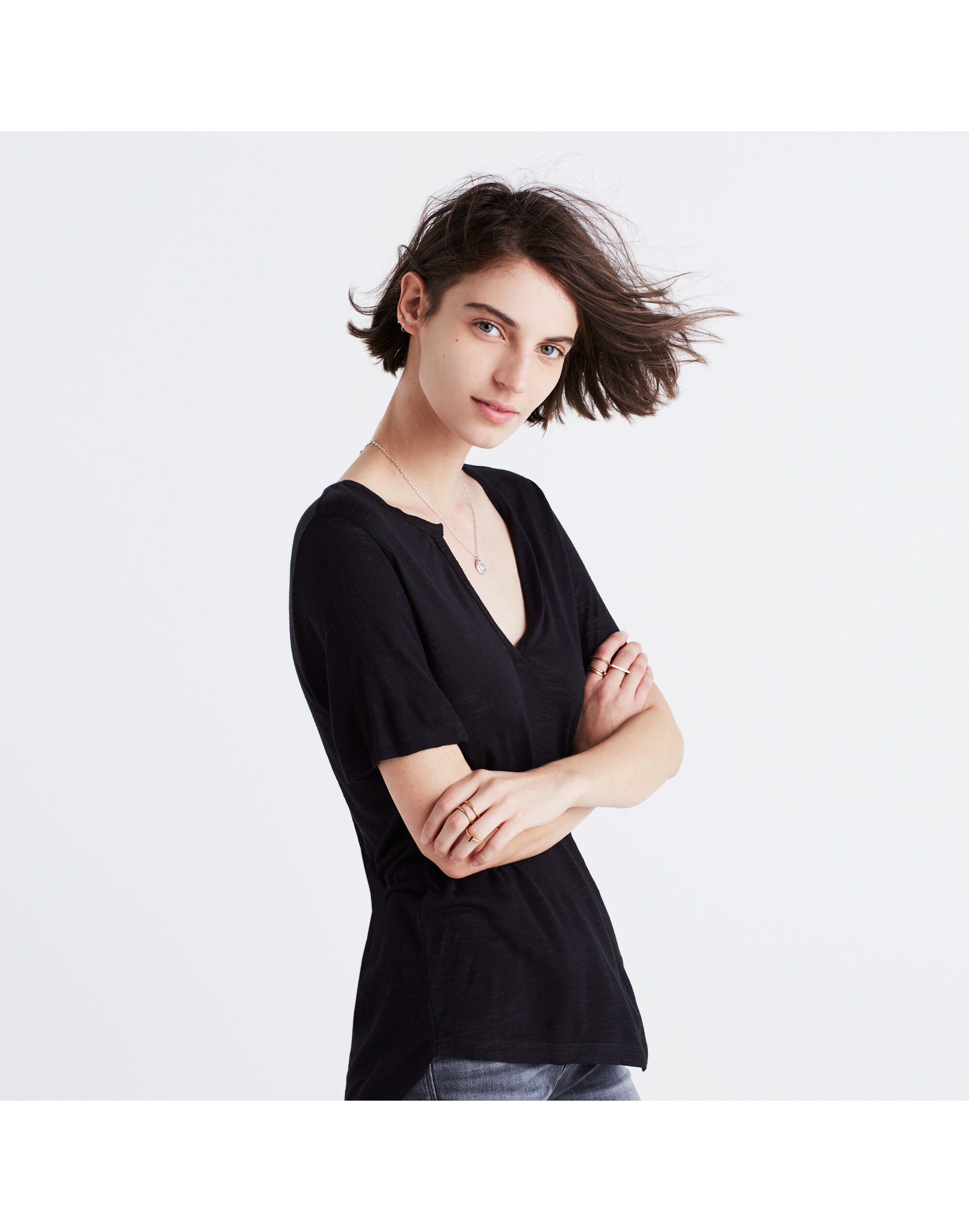 Anthem Split-Neck Tee