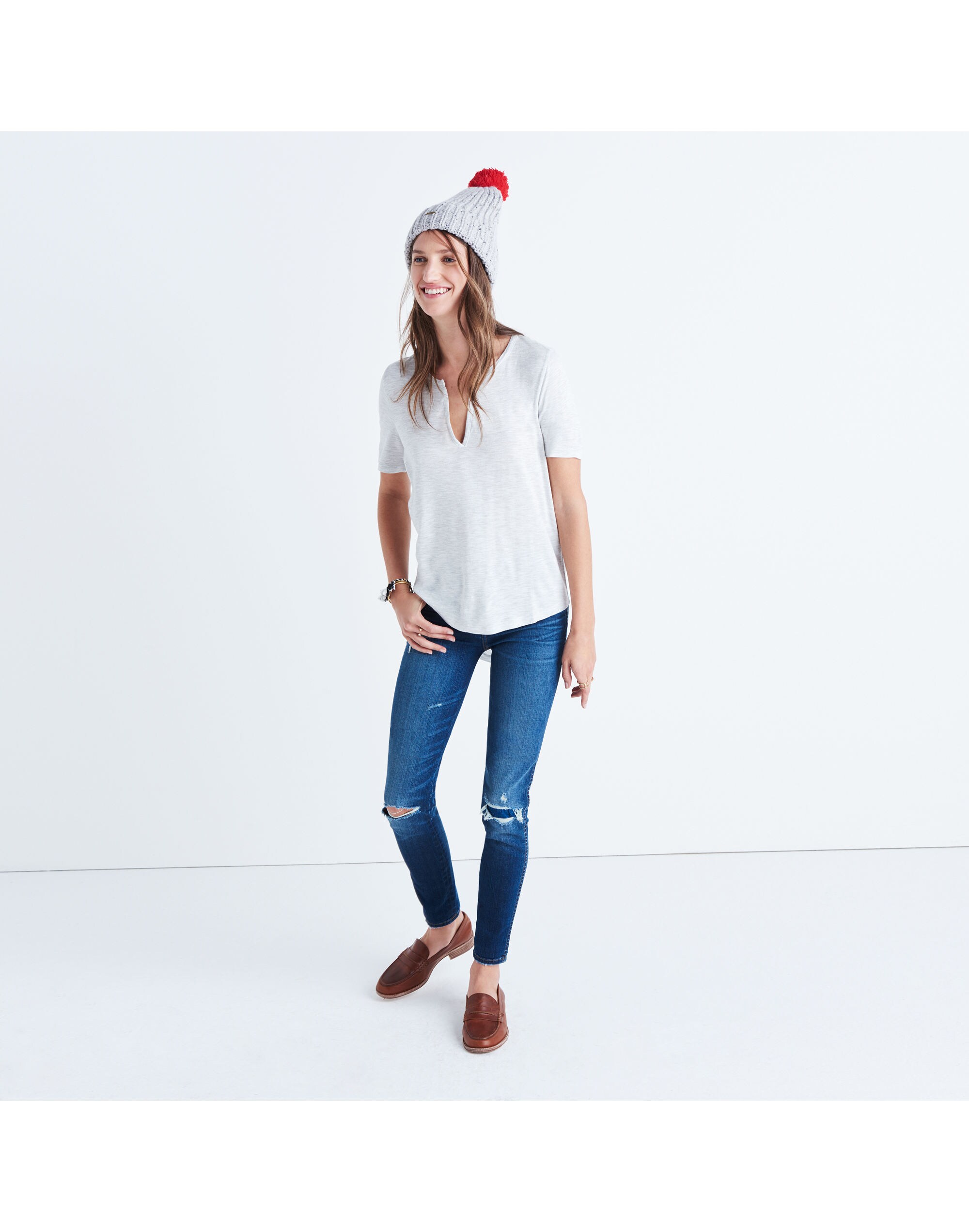 Anthem Split-Neck Tee