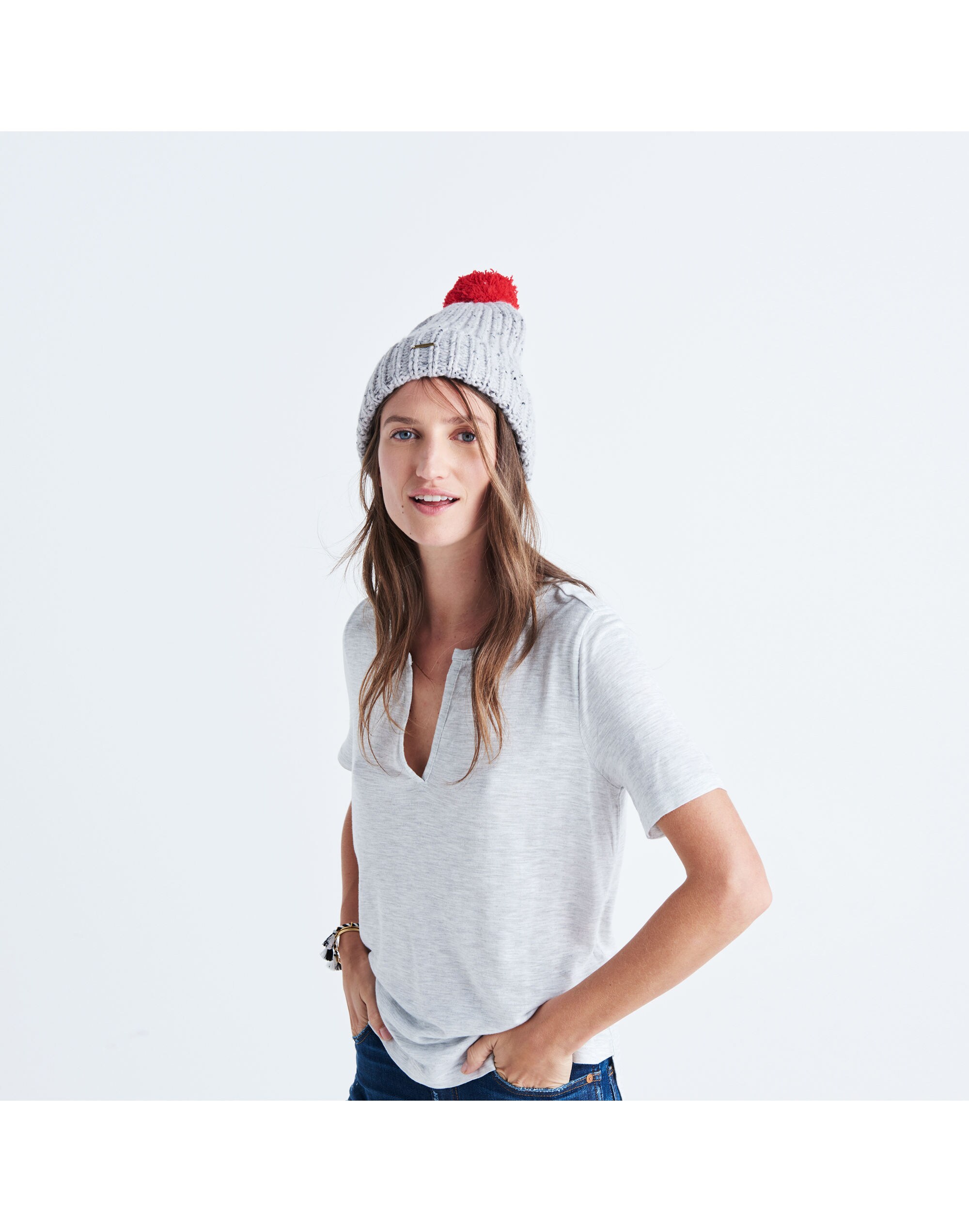 Anthem Split-Neck Tee
