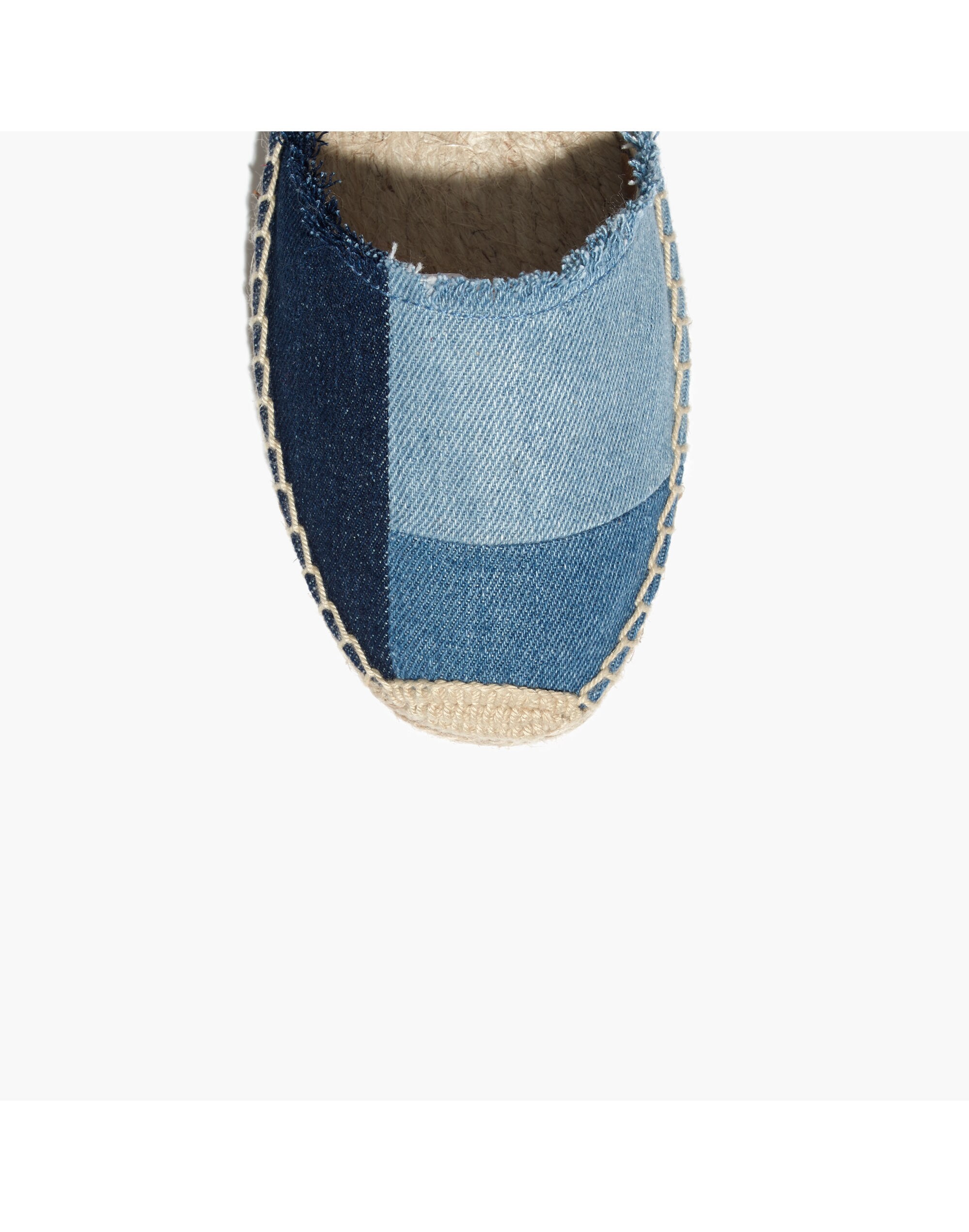 Soludos&reg; Espadrille Sandals in Patchwork Denim