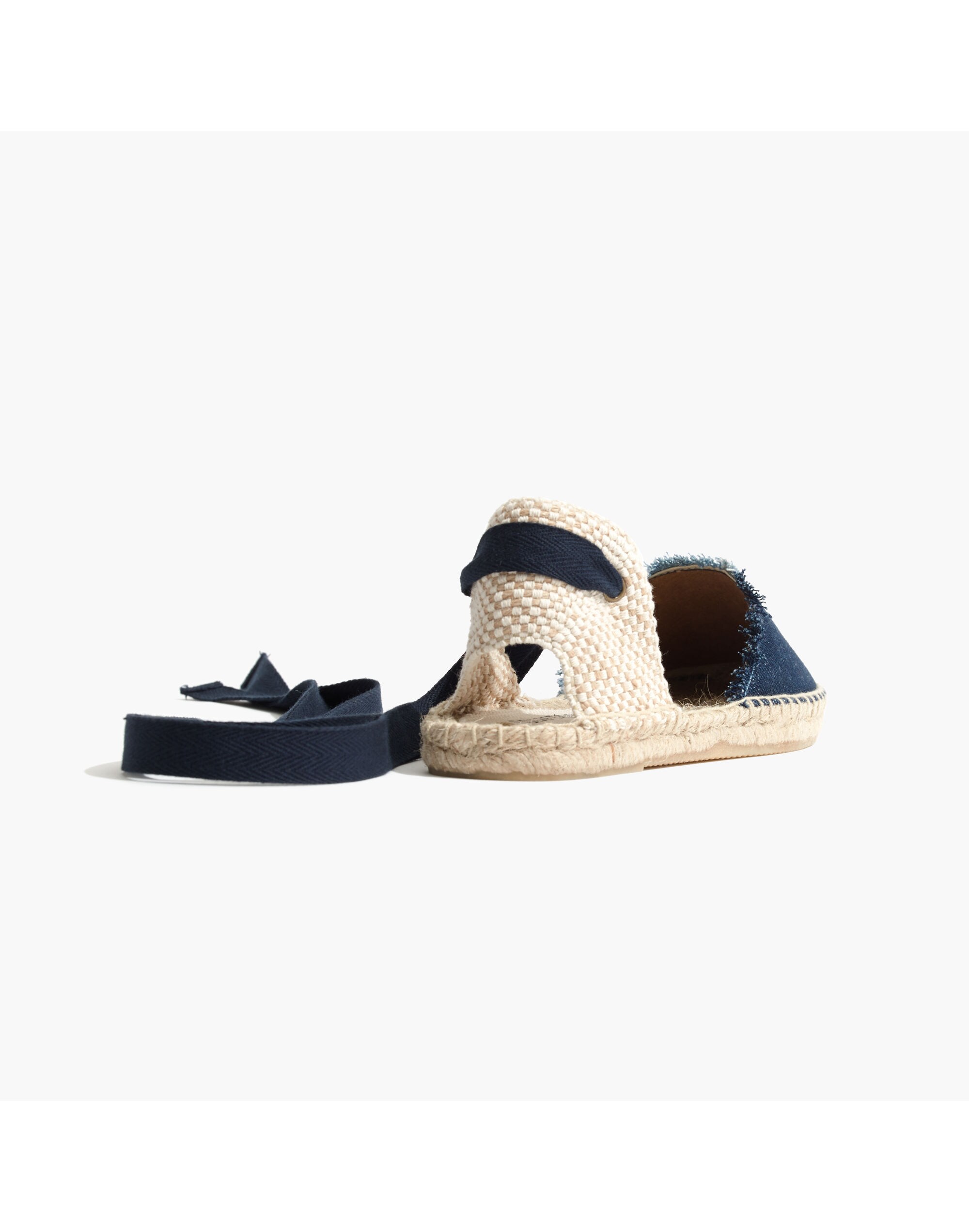 Soludos&reg; Espadrille Sandals in Patchwork Denim