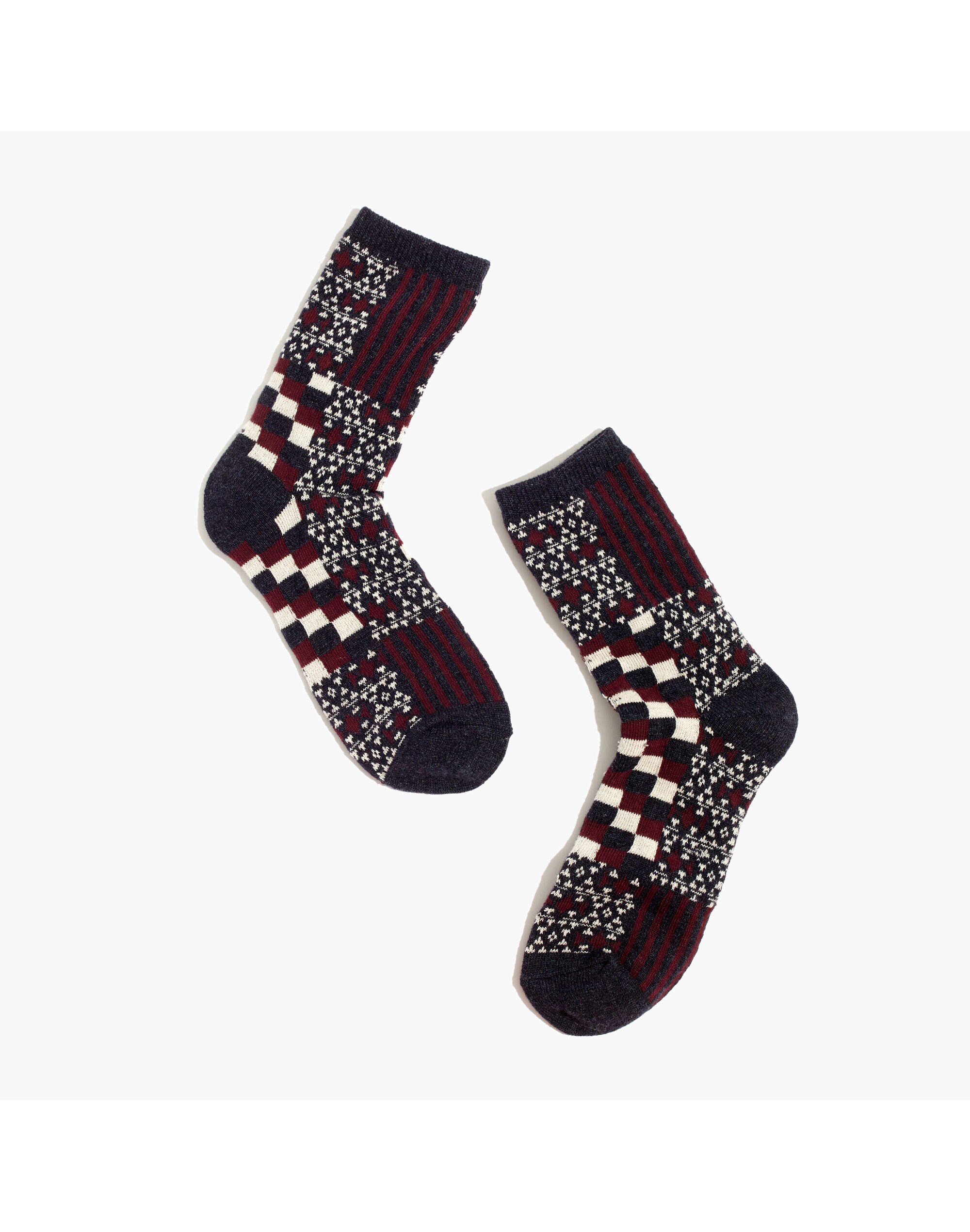 Patchwork Trouser Socks