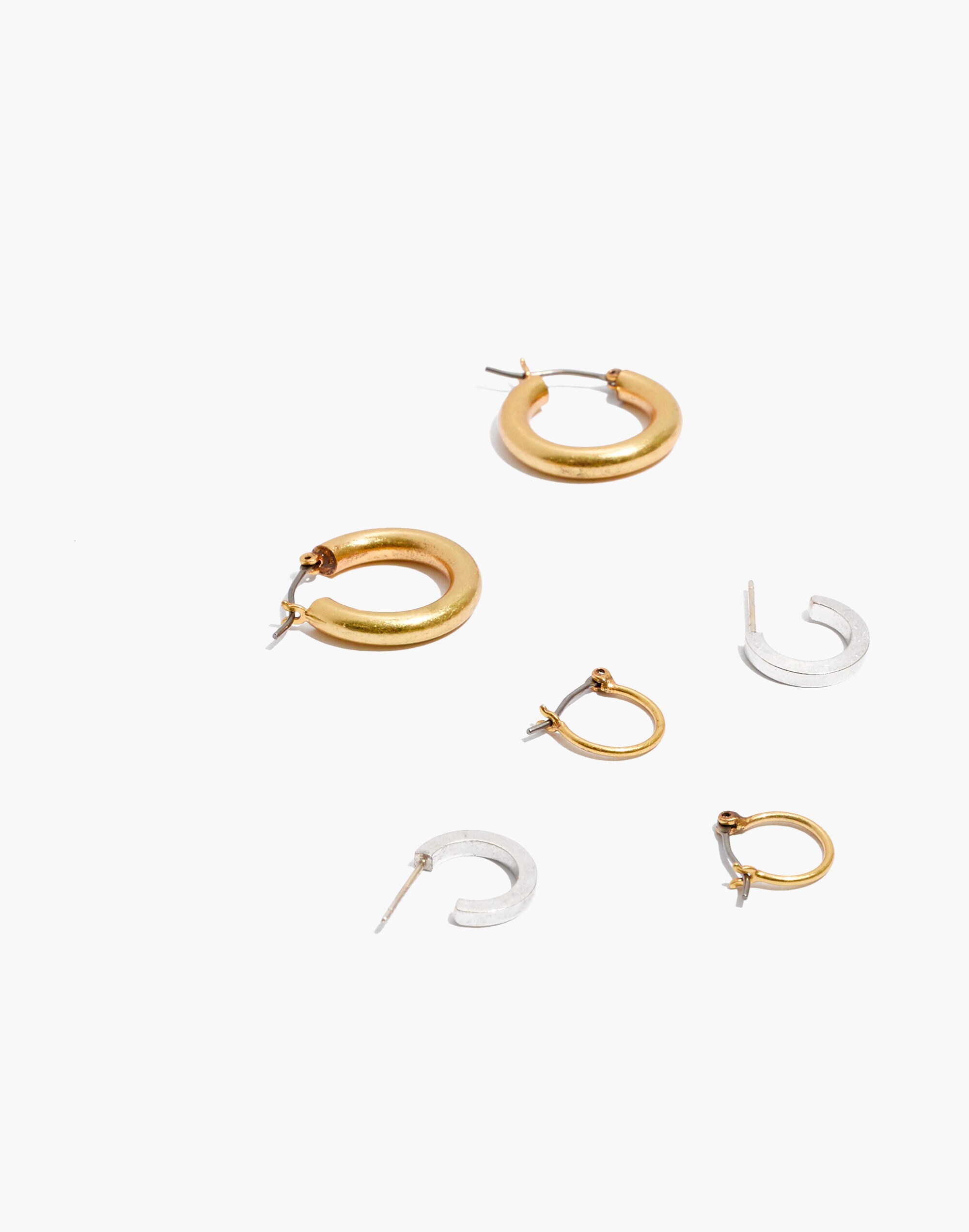 Three-Pack Hoop Earring Set