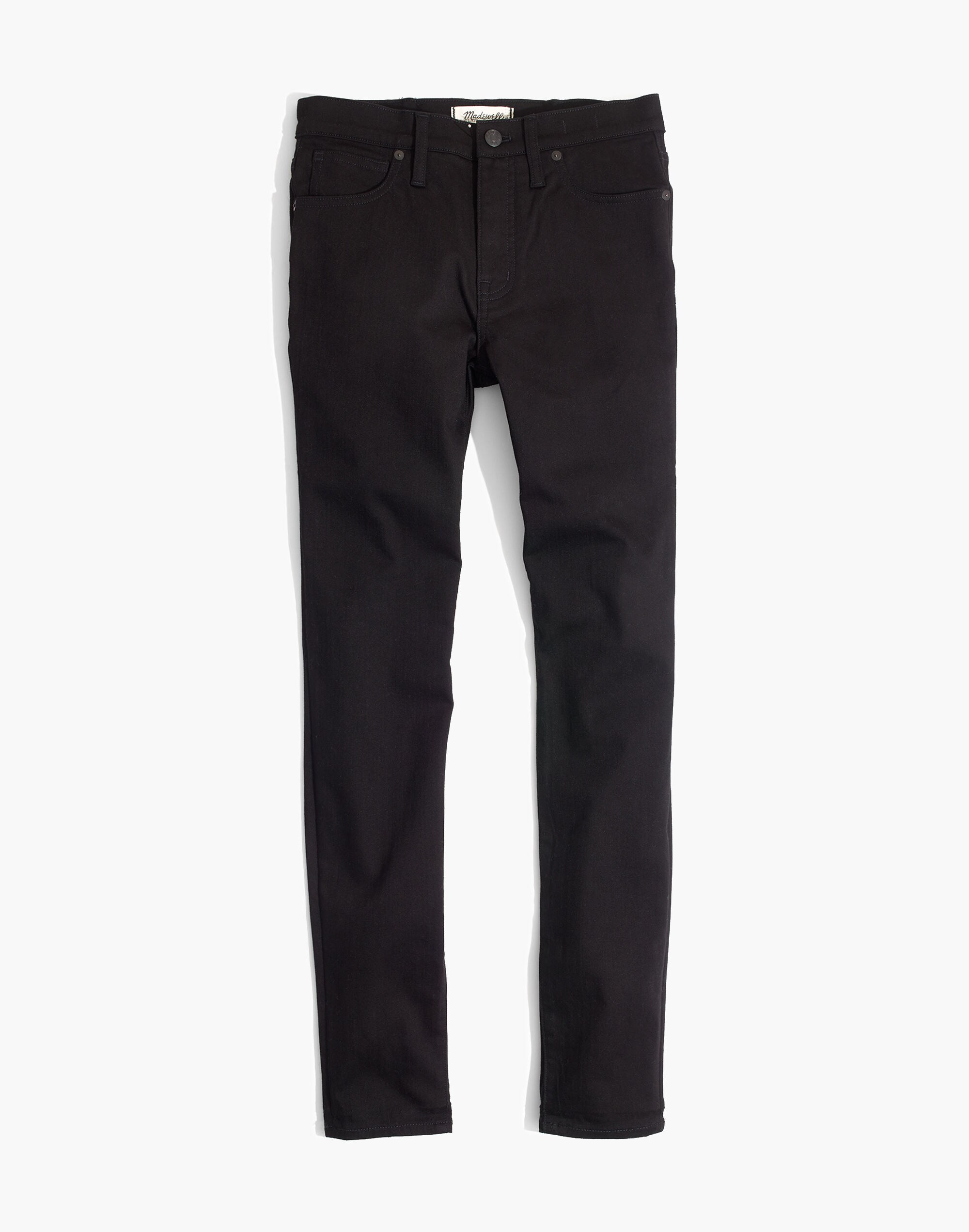 9" Mid-Rise Skinny Jeans in ISKO Stay Black&trade;