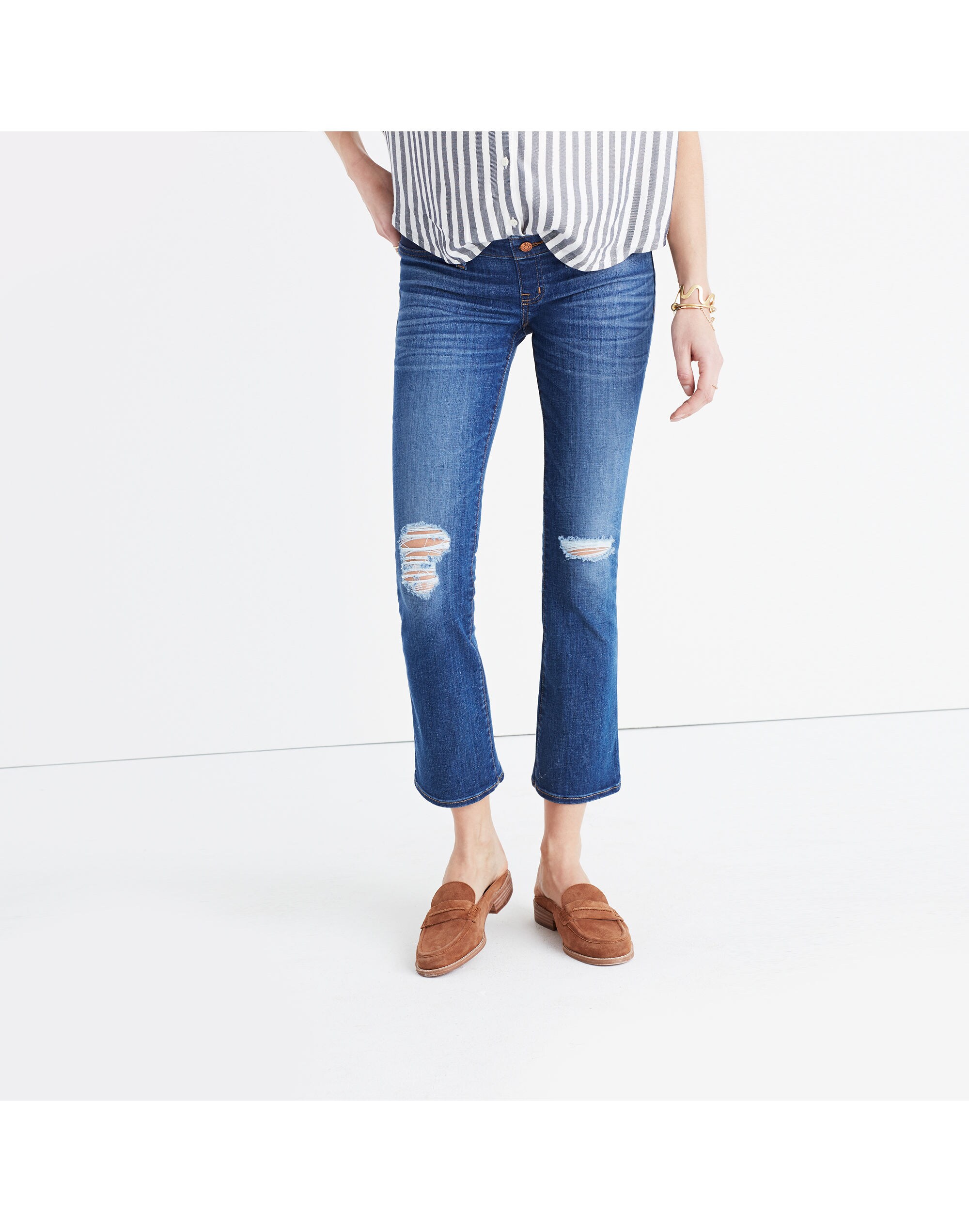 Maternity Demi-Boot Jeans in Robin Wash