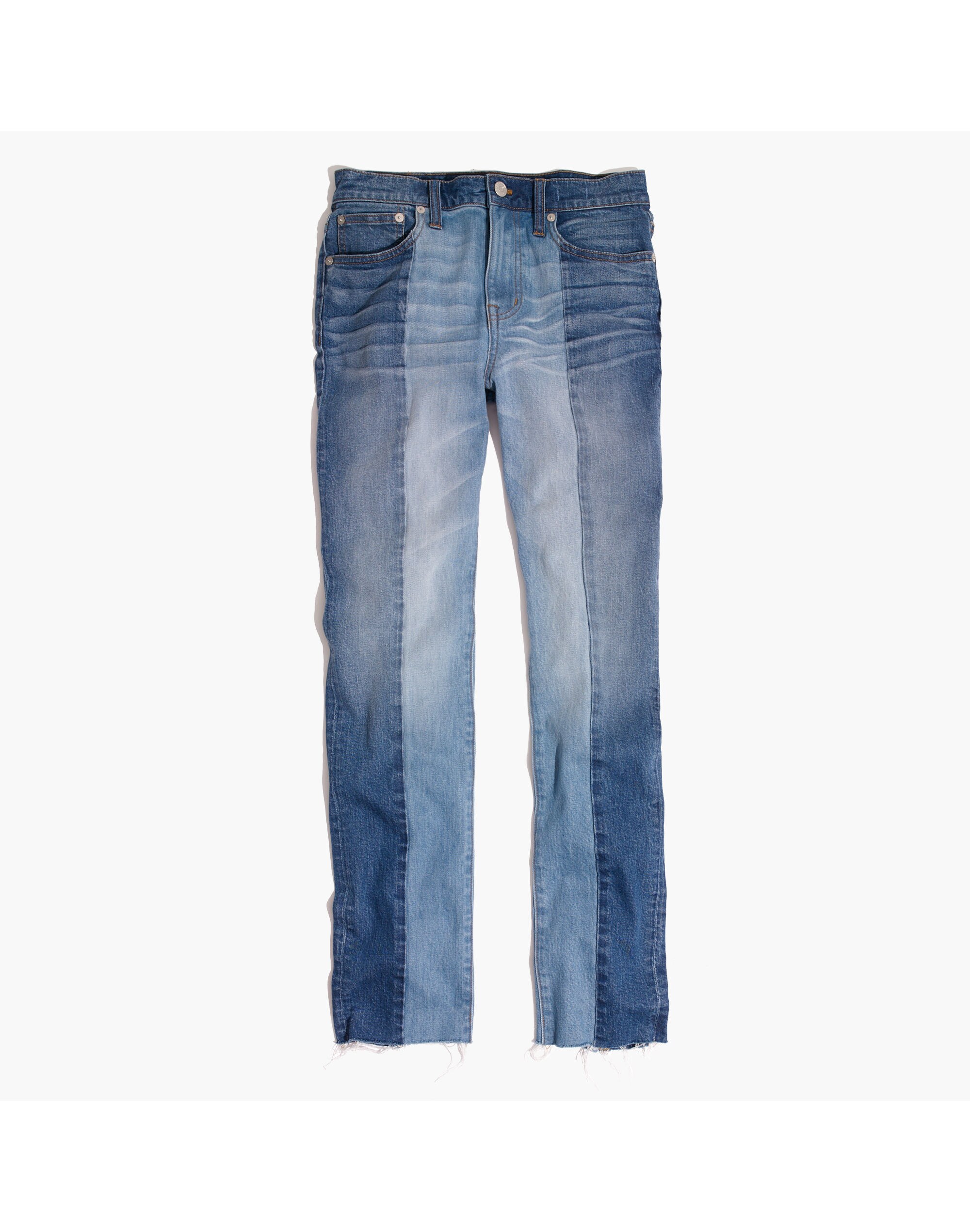 Cruiser Straight Crop Jeans: Two-Tone Edition