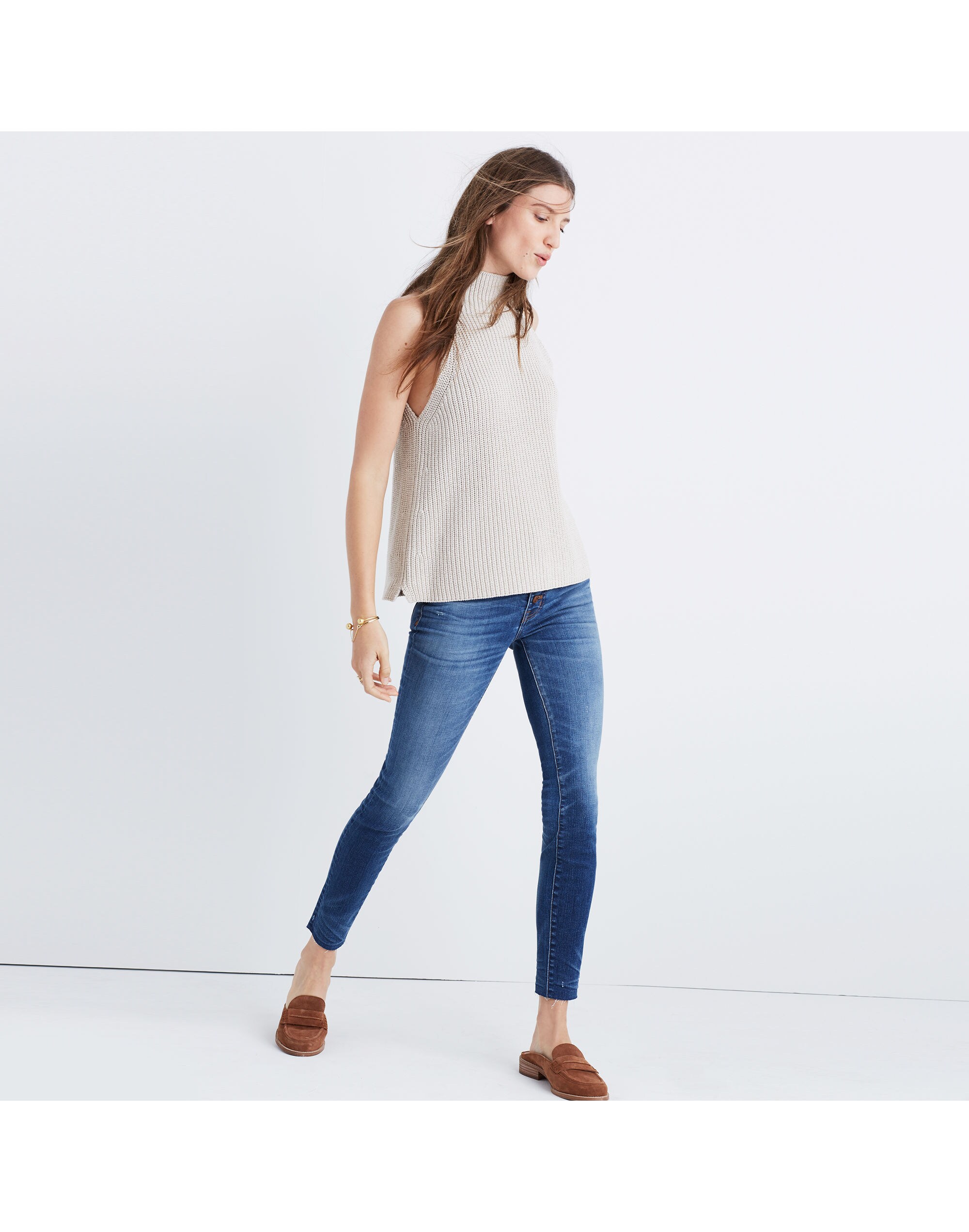 Mockneck Sweater-Vest