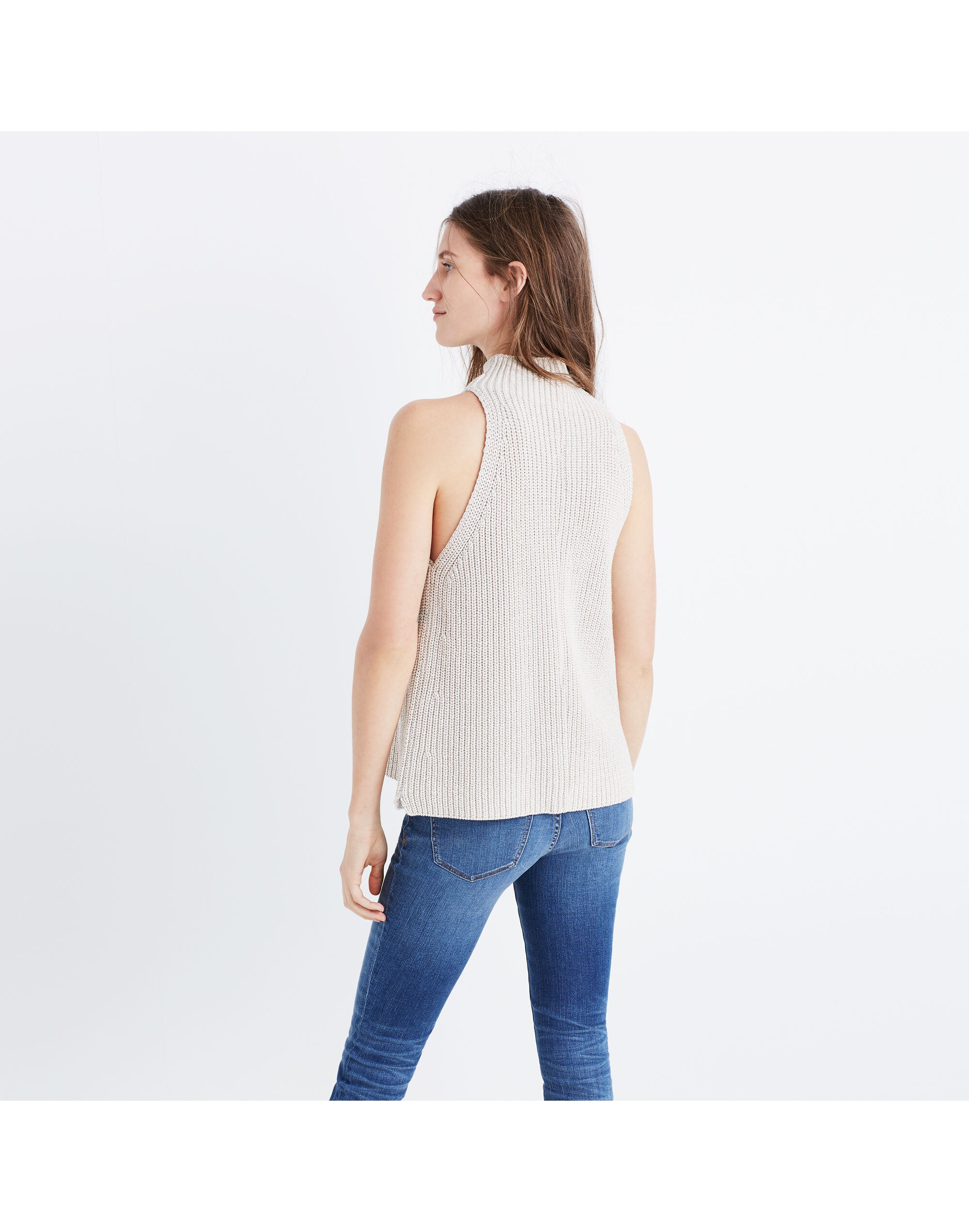 Mockneck Sweater-Vest