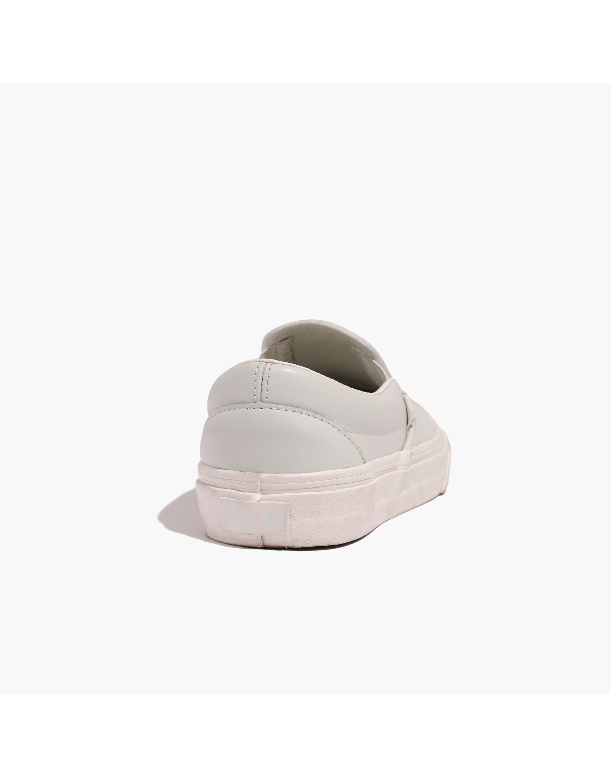 Vans&reg; Unisex Classic Slip-On Sneakers in Mint Leather