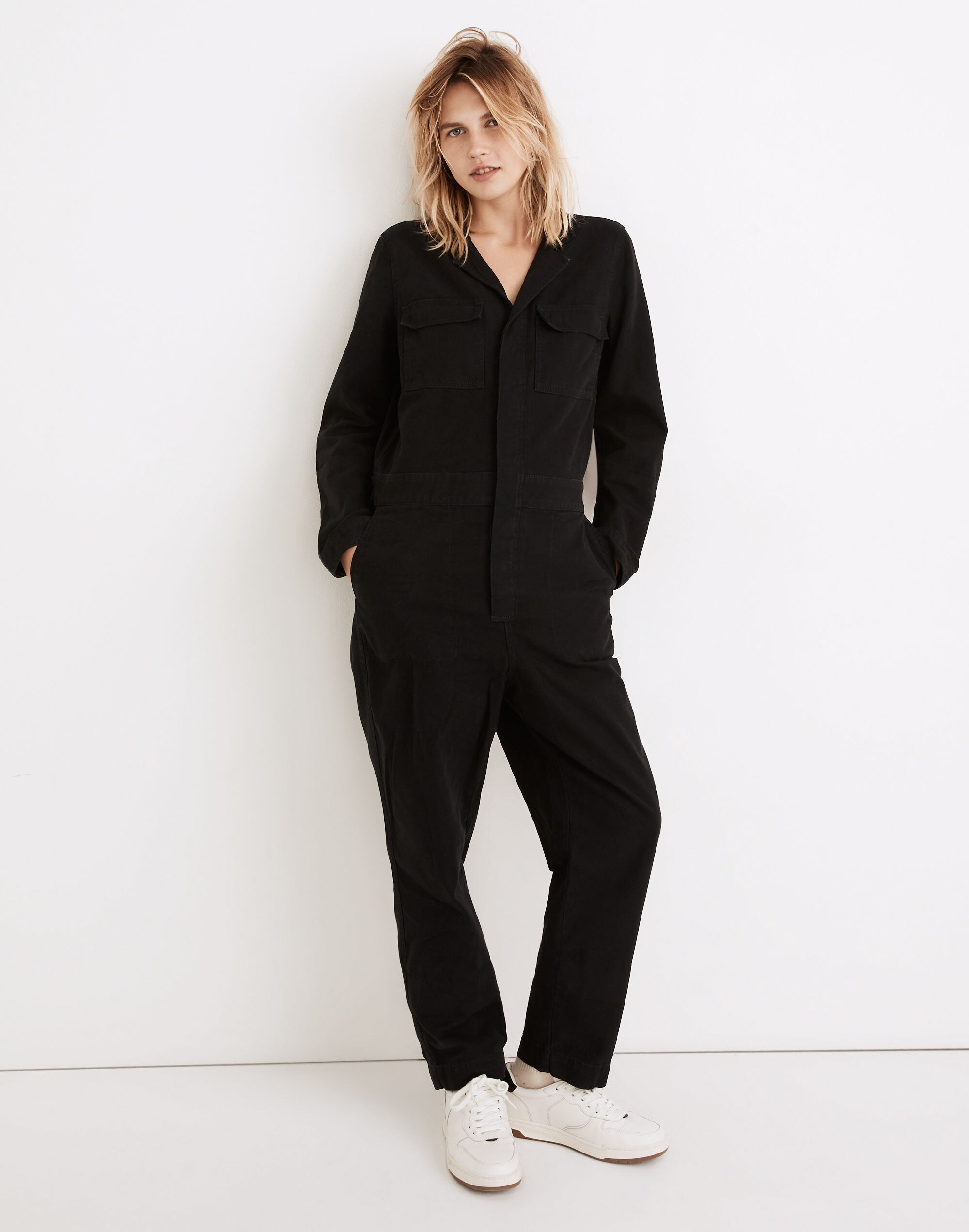 Petite Signature Coverall Jumpsuit