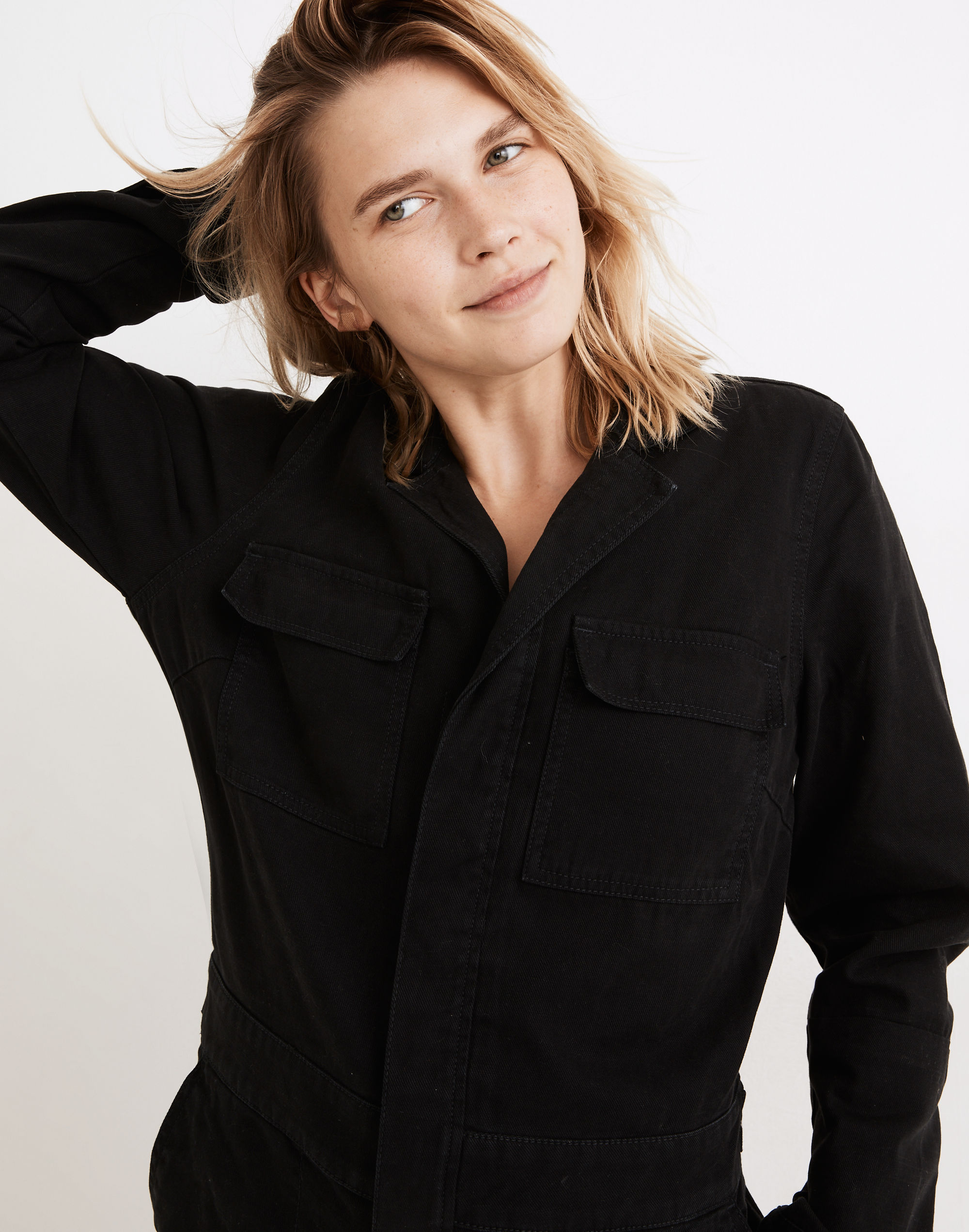 Petite Signature Coverall Jumpsuit